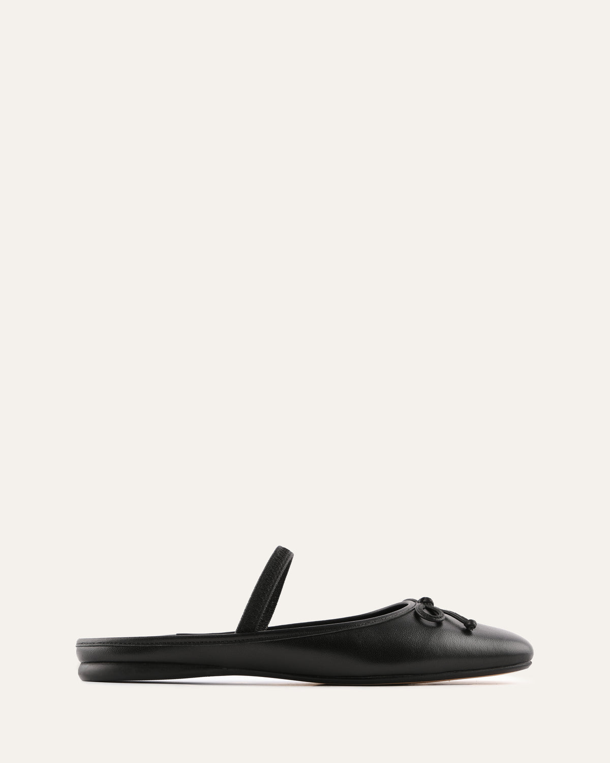 NOVA CASUAL FLATS BLACK LEATHER