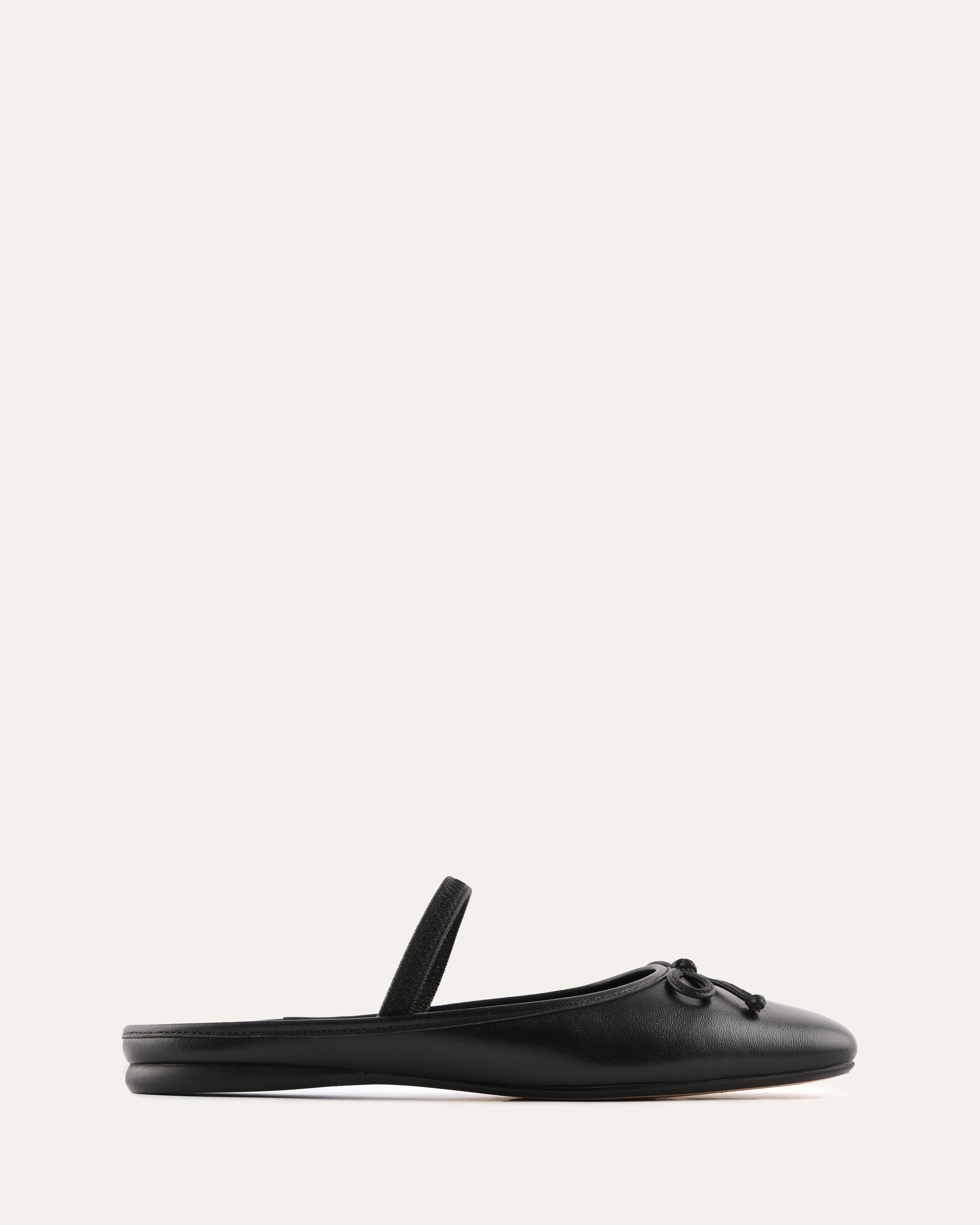 NOVA CASUAL FLATS BLACK LEATHER image