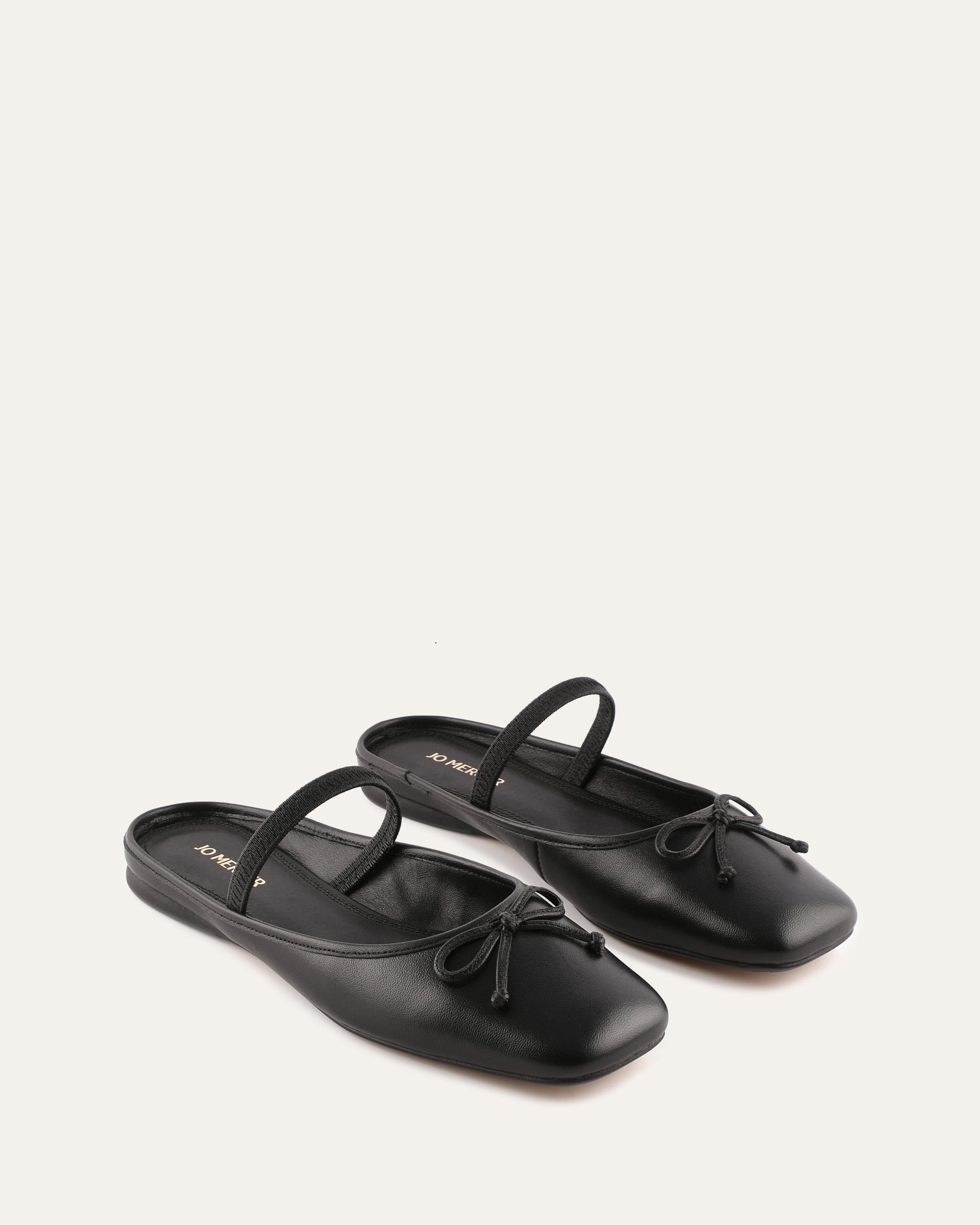 NOVA CASUAL FLATS BLACK LEATHER image