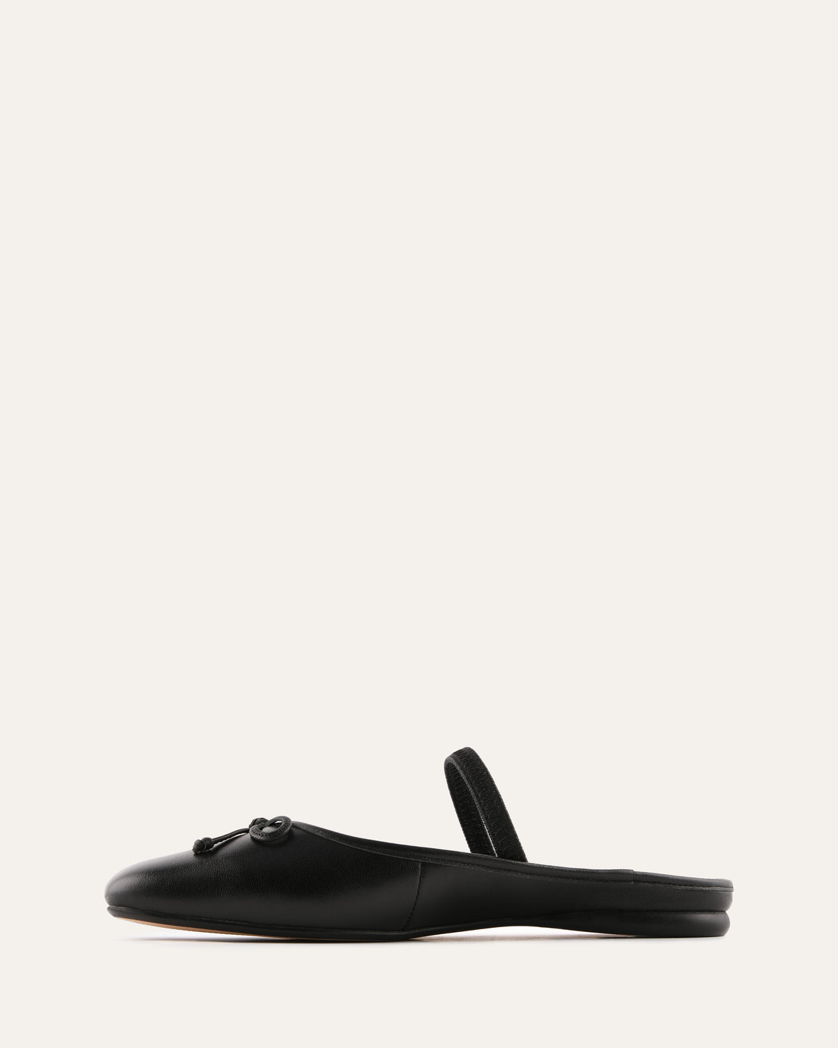 NOVA CASUAL FLATS BLACK LEATHER