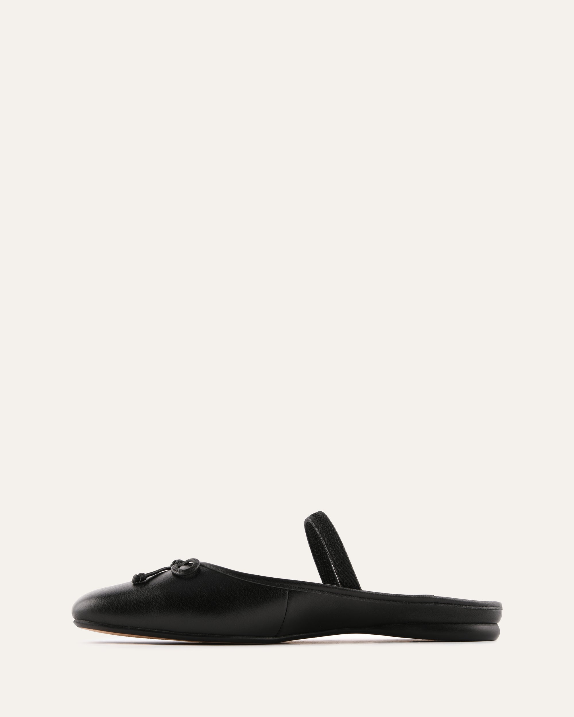 NOVA CASUAL FLATS BLACK LEATHER image