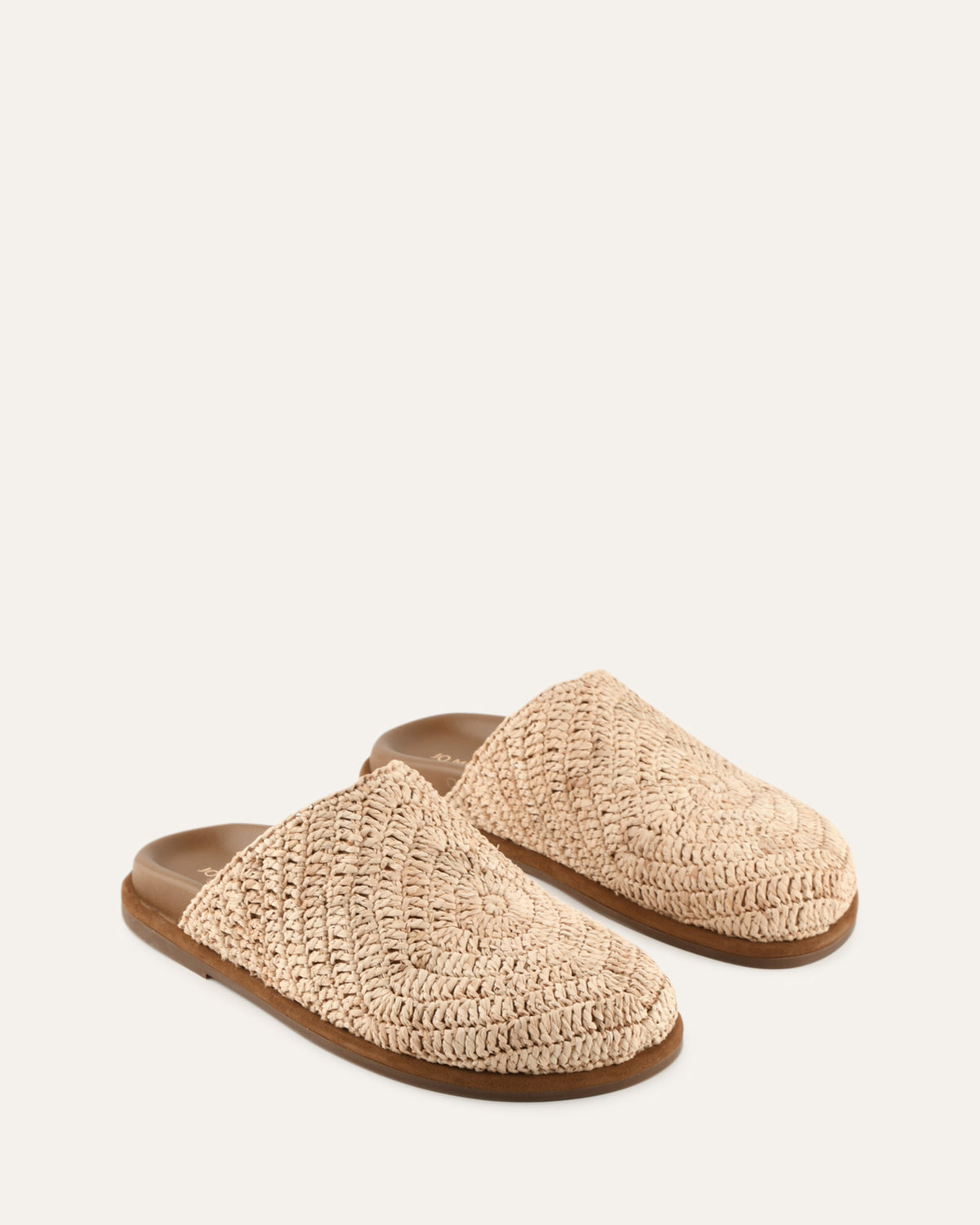 OCEAN FLAT SLIDES NATURAL RAFFIA