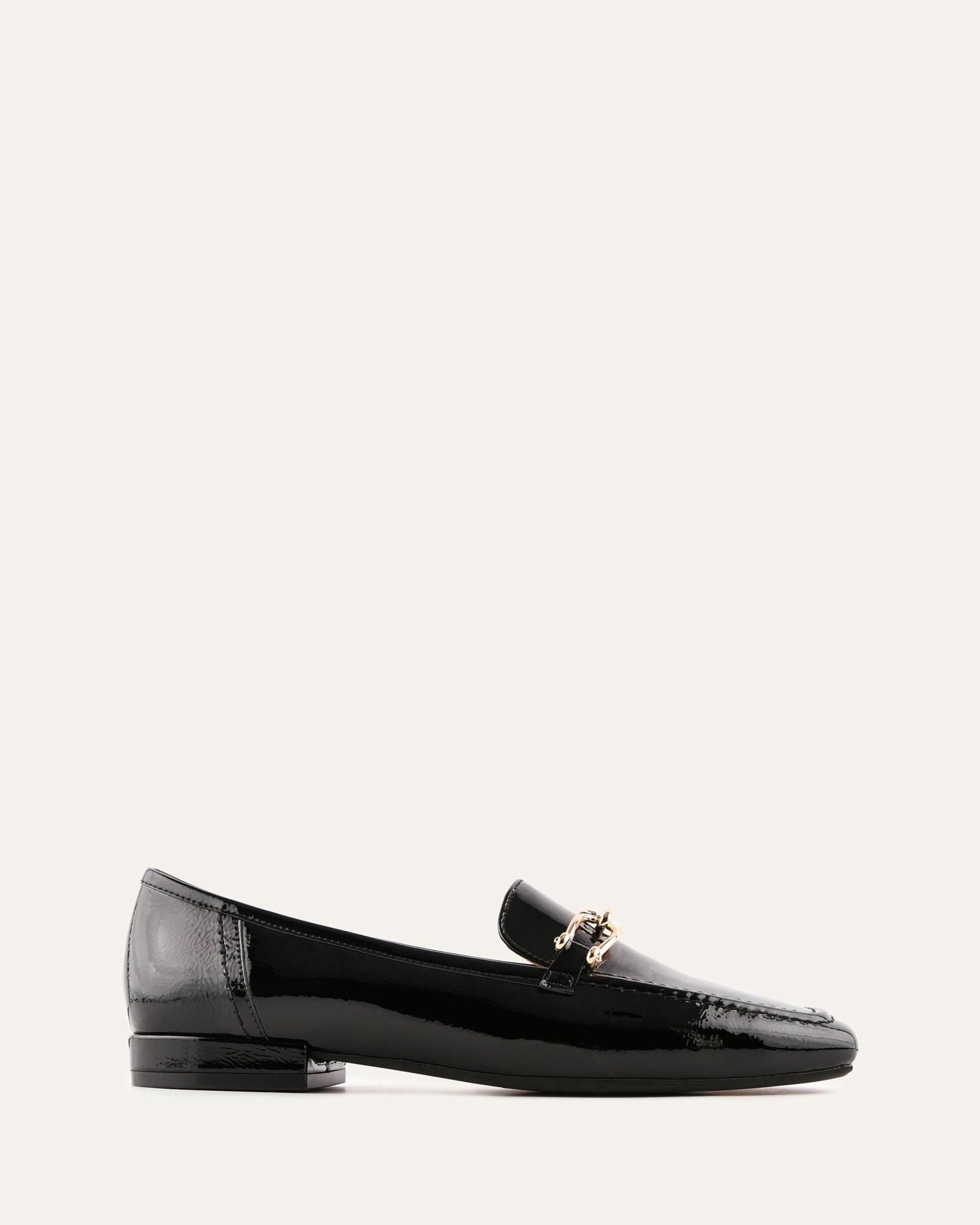 OCTAVIA LOAFERS BLACK CRINKLE PATENT image