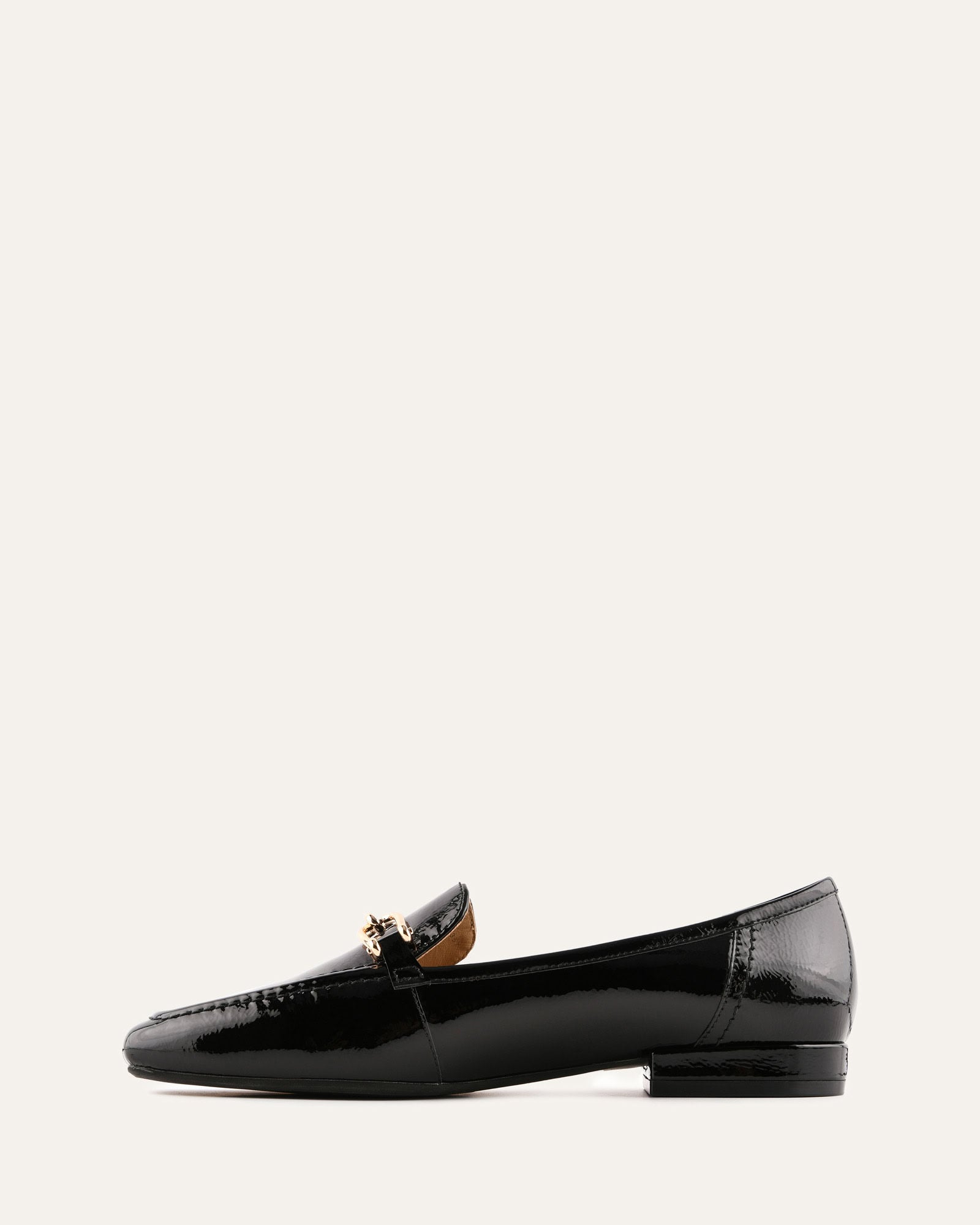 OCTAVIA LOAFERS BLACK CRINKLE PATENT image