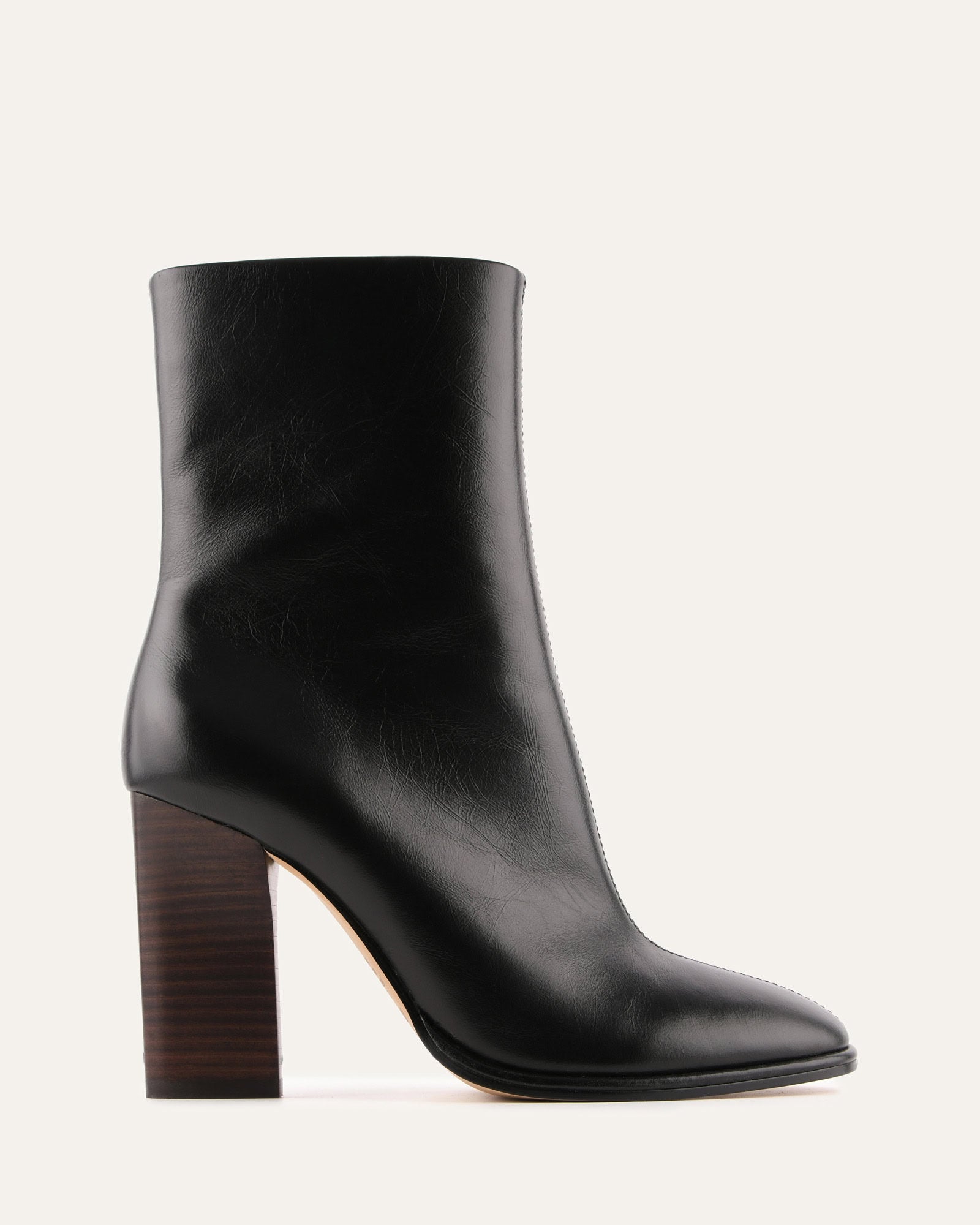 ODESSA HIGH ANKLE BOOTS BLACK LEATHER image