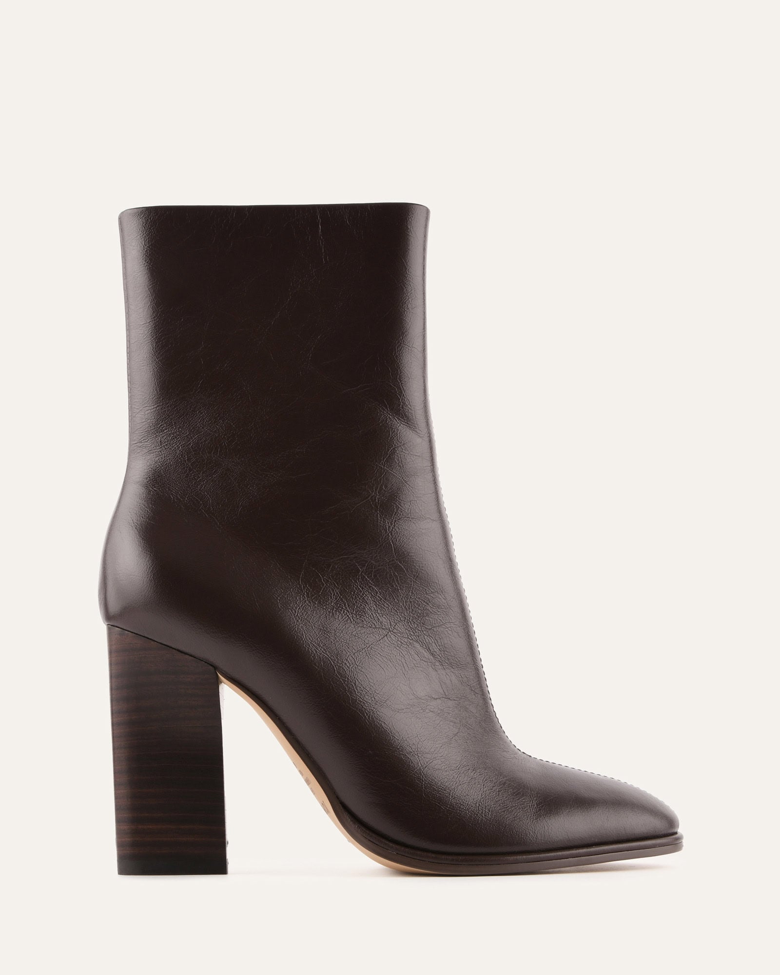ODESSA HIGH ANKLE BOOTS CHOCOLATE LEATHER image