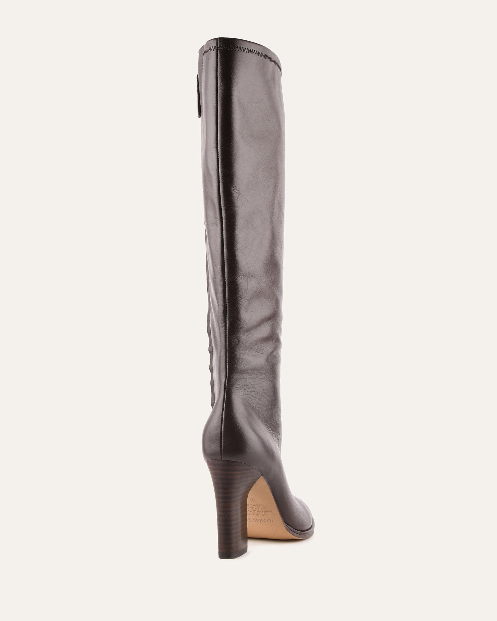 ODETTE KNEE BOOTS BITTER CHOC LEATHER image