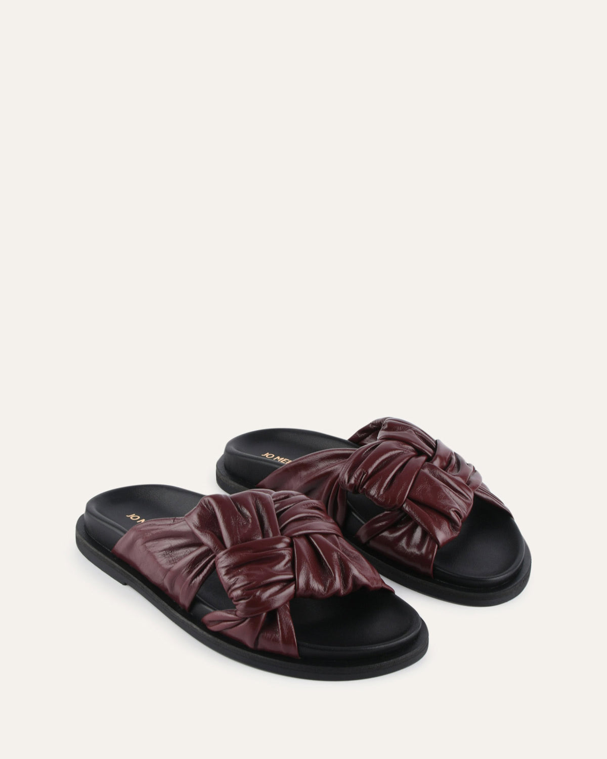 OLLIE FLAT SANDALS MULBERRY LEATHER