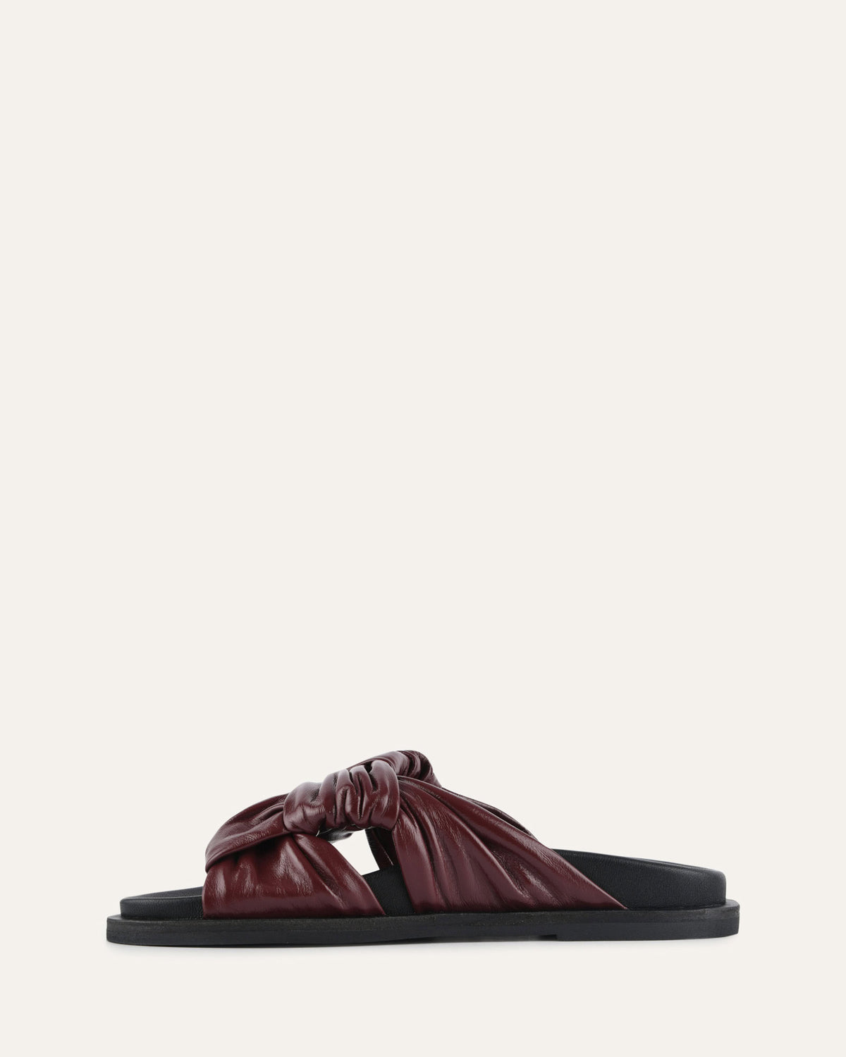 OLLIE FLAT SANDALS MULBERRY LEATHER