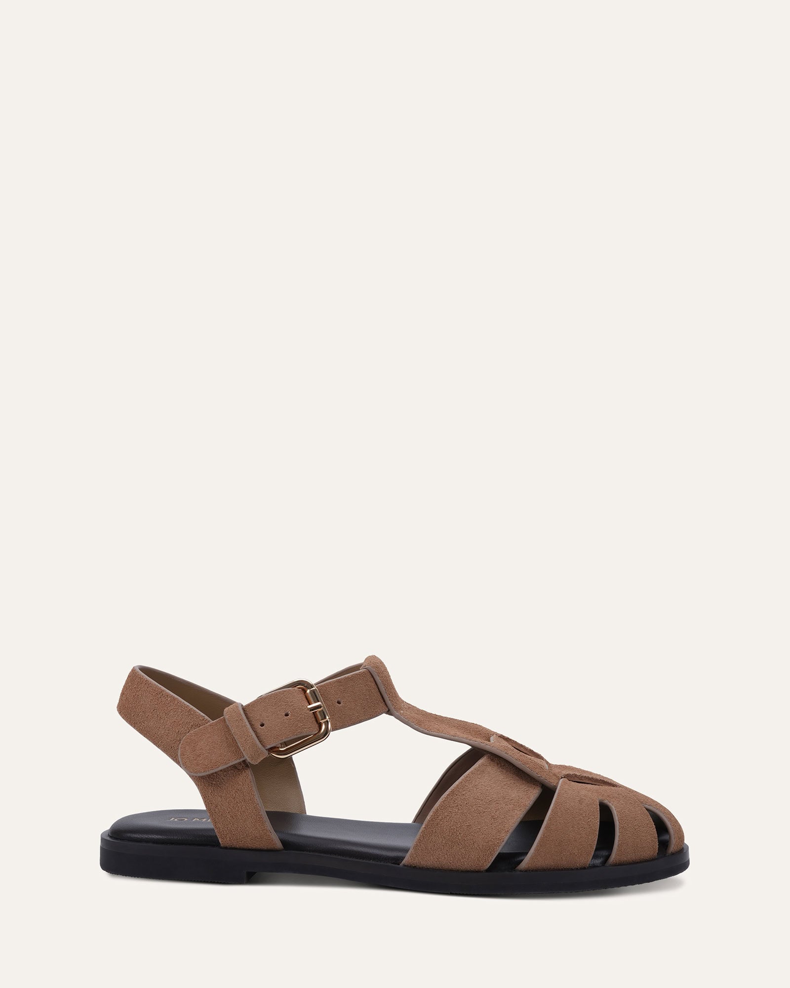 ONYX FLAT SANDALS CAMEL SUEDE image