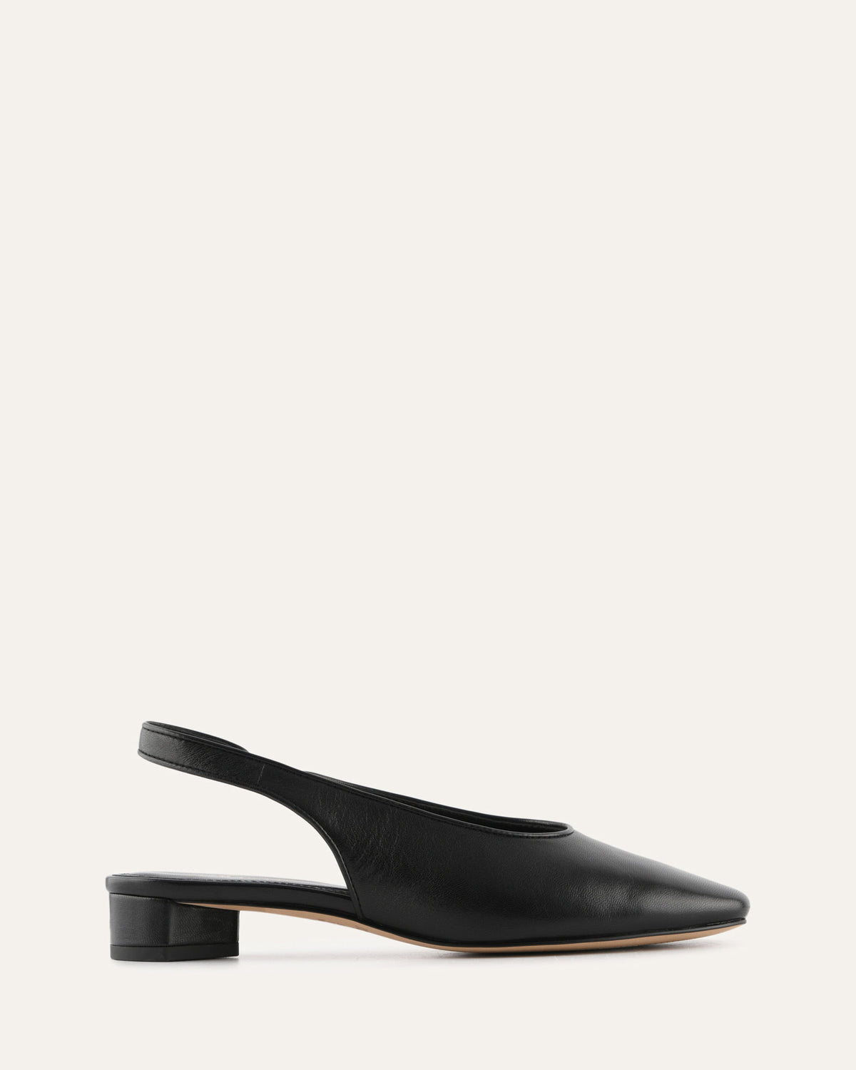 ORBIT LOW HEELS BLACK LEATHER