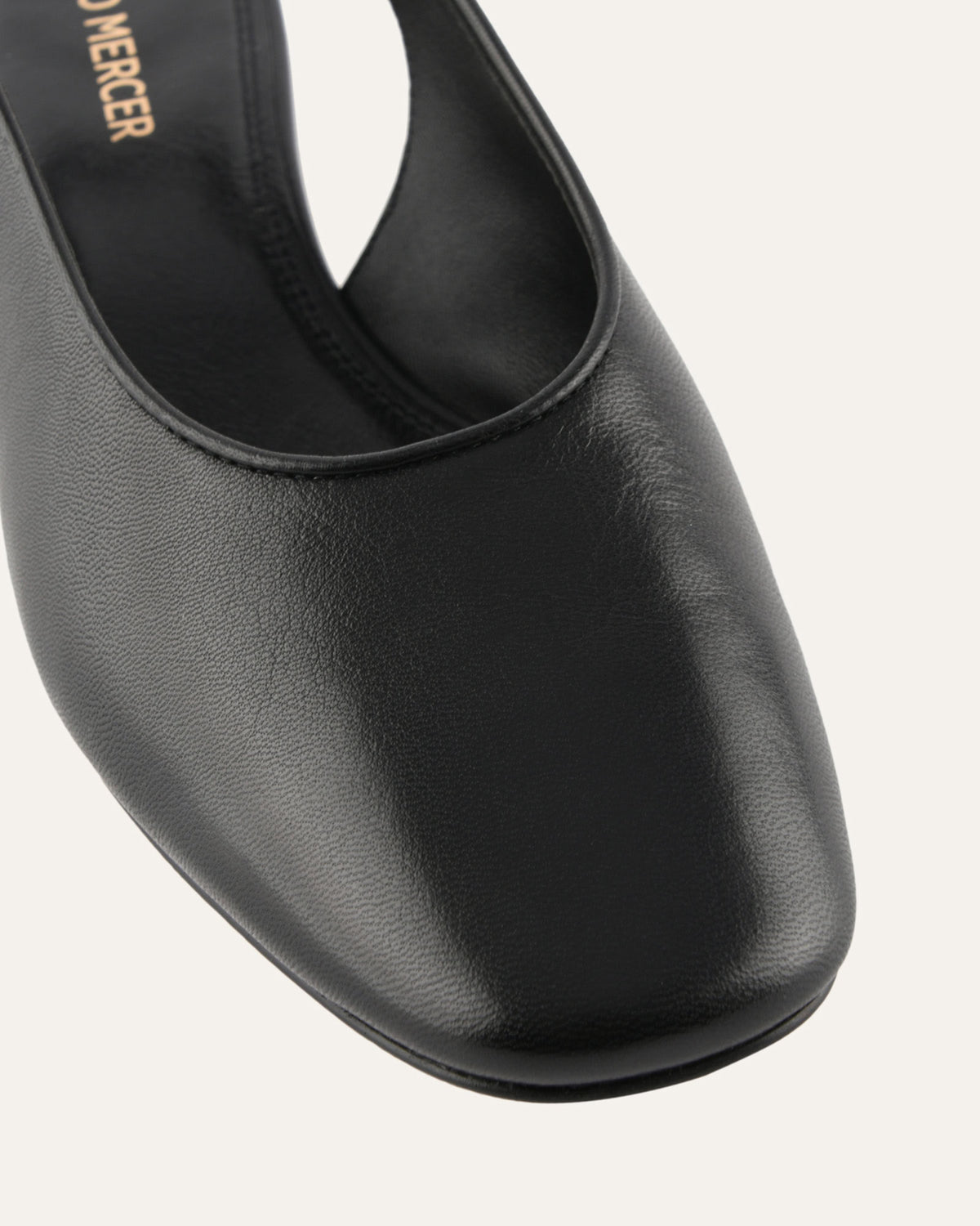 ORBIT LOW HEELS BLACK LEATHER