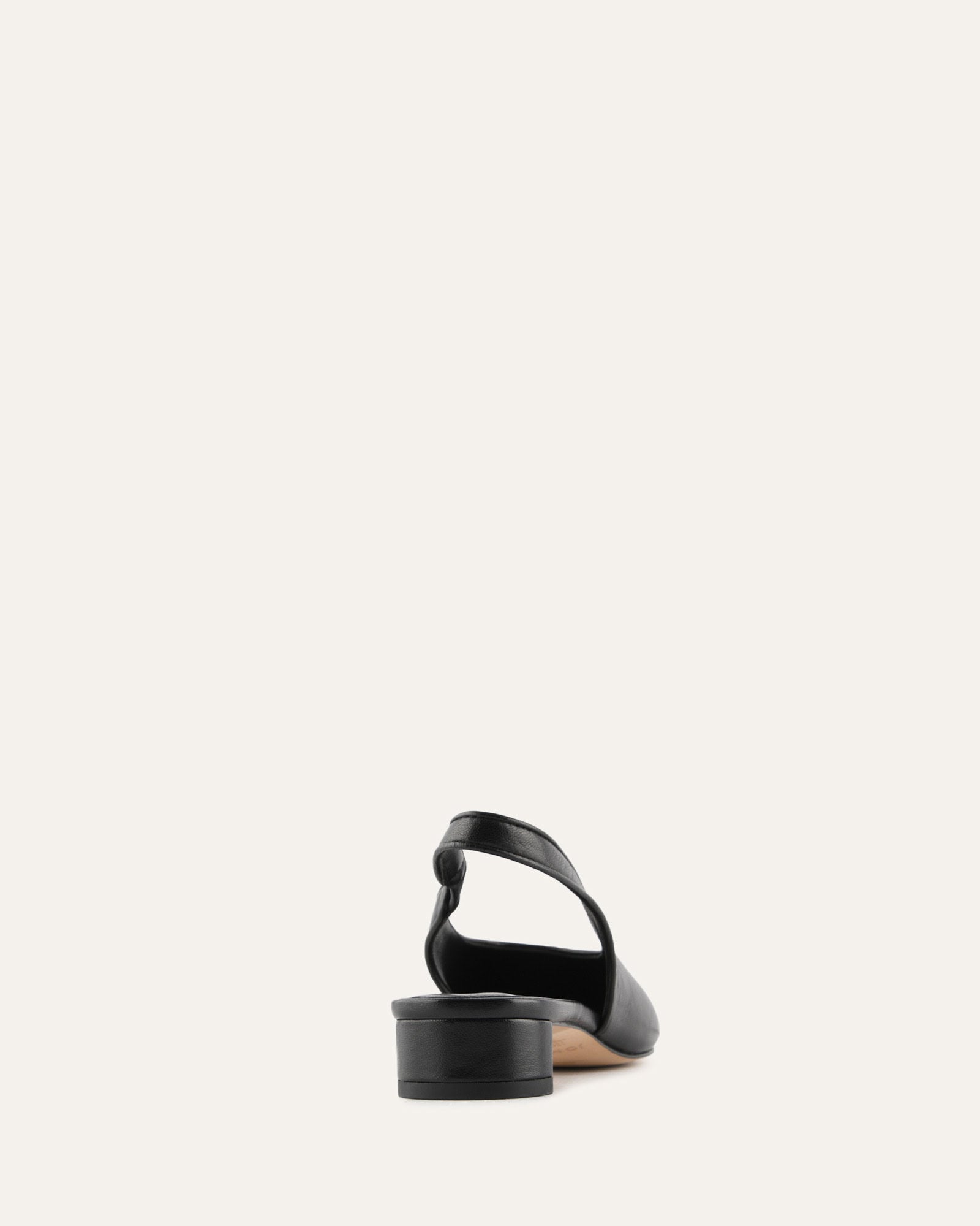 ORBIT LOW HEELS BLACK LEATHER image