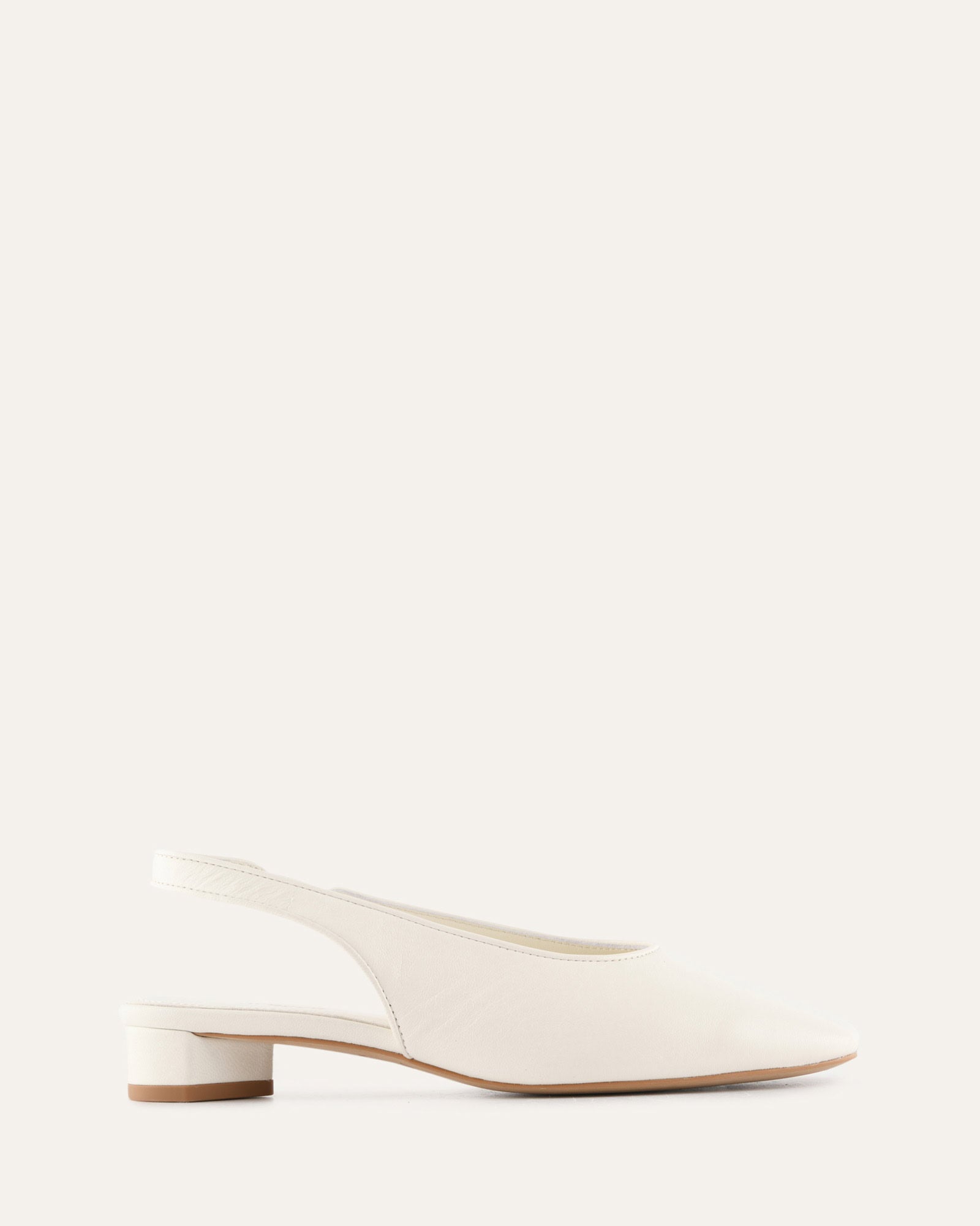 ORBIT LOW HEELS OFF WHITE LEATHER image