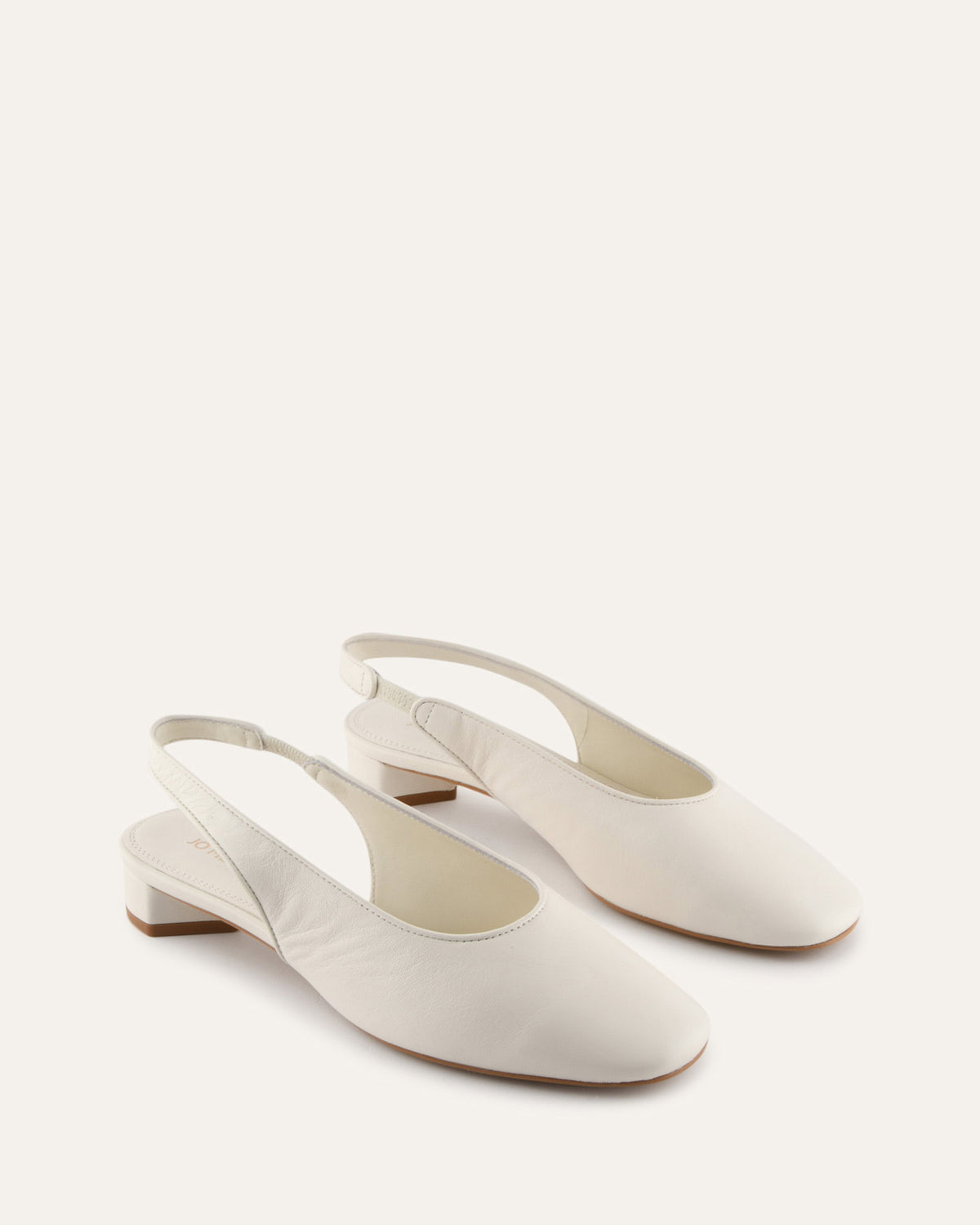 ORBIT LOW HEELS OFF WHITE LEATHER