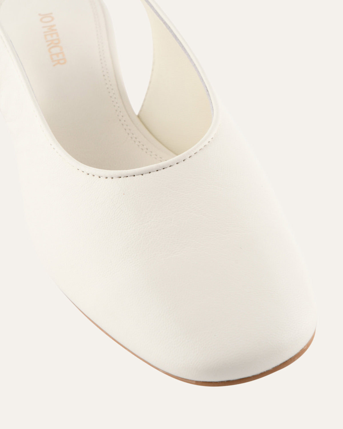 ORBIT LOW HEELS OFF WHITE LEATHER