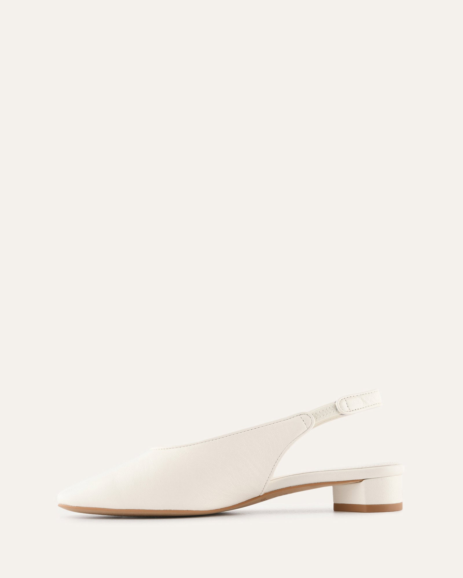 ORBIT LOW HEELS OFF WHITE LEATHER image