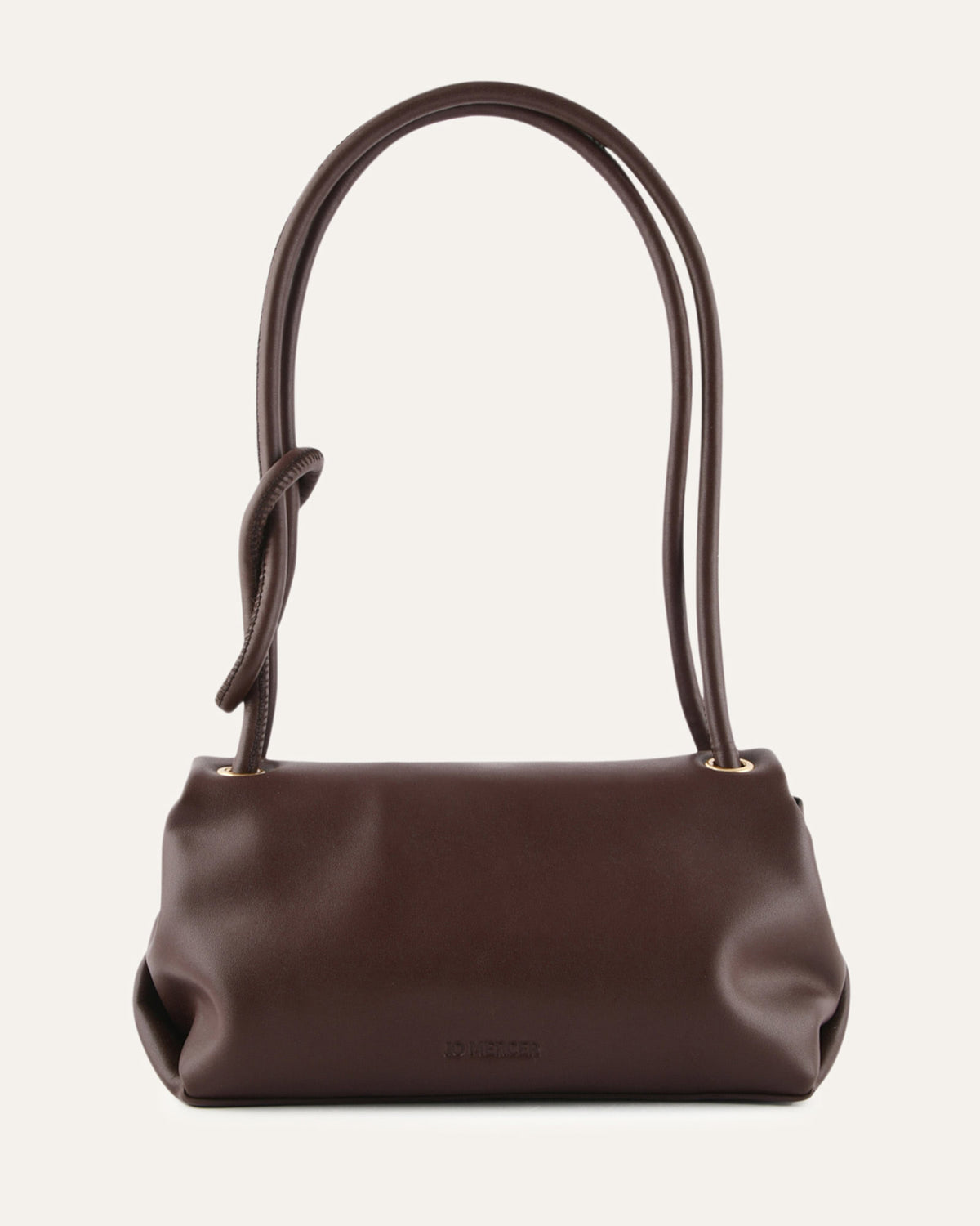ORCHID SHOULDER BAG BITTER CHOC LEATHER