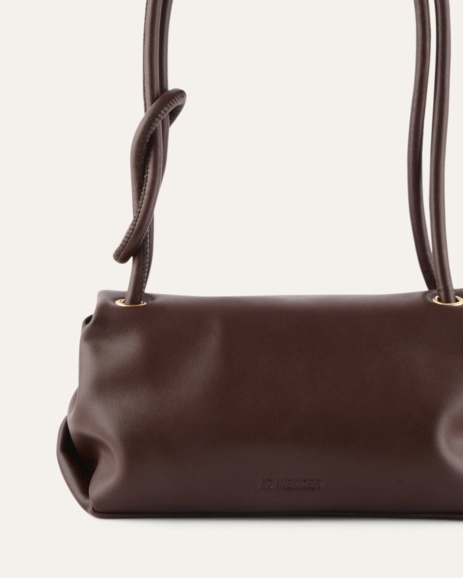 ORCHID SHOULDER BAG BITTER CHOC LEATHER image