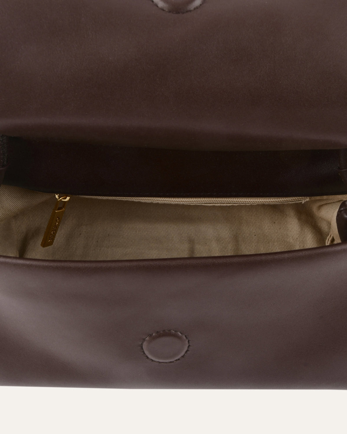 ORCHID SHOULDER BAG BITTER CHOC LEATHER
