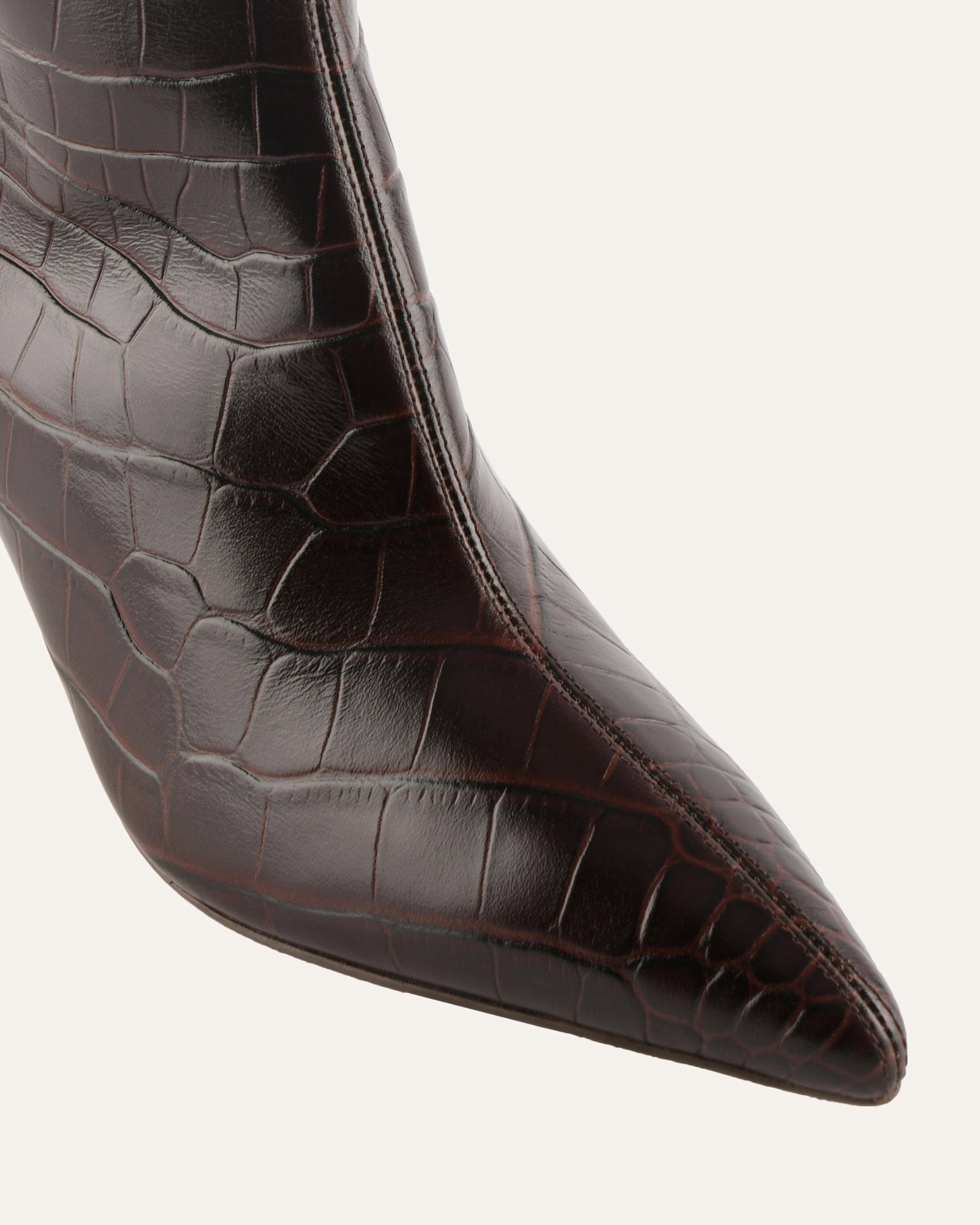 PACEY CALF BOOTS CHOCOLATE CROC image