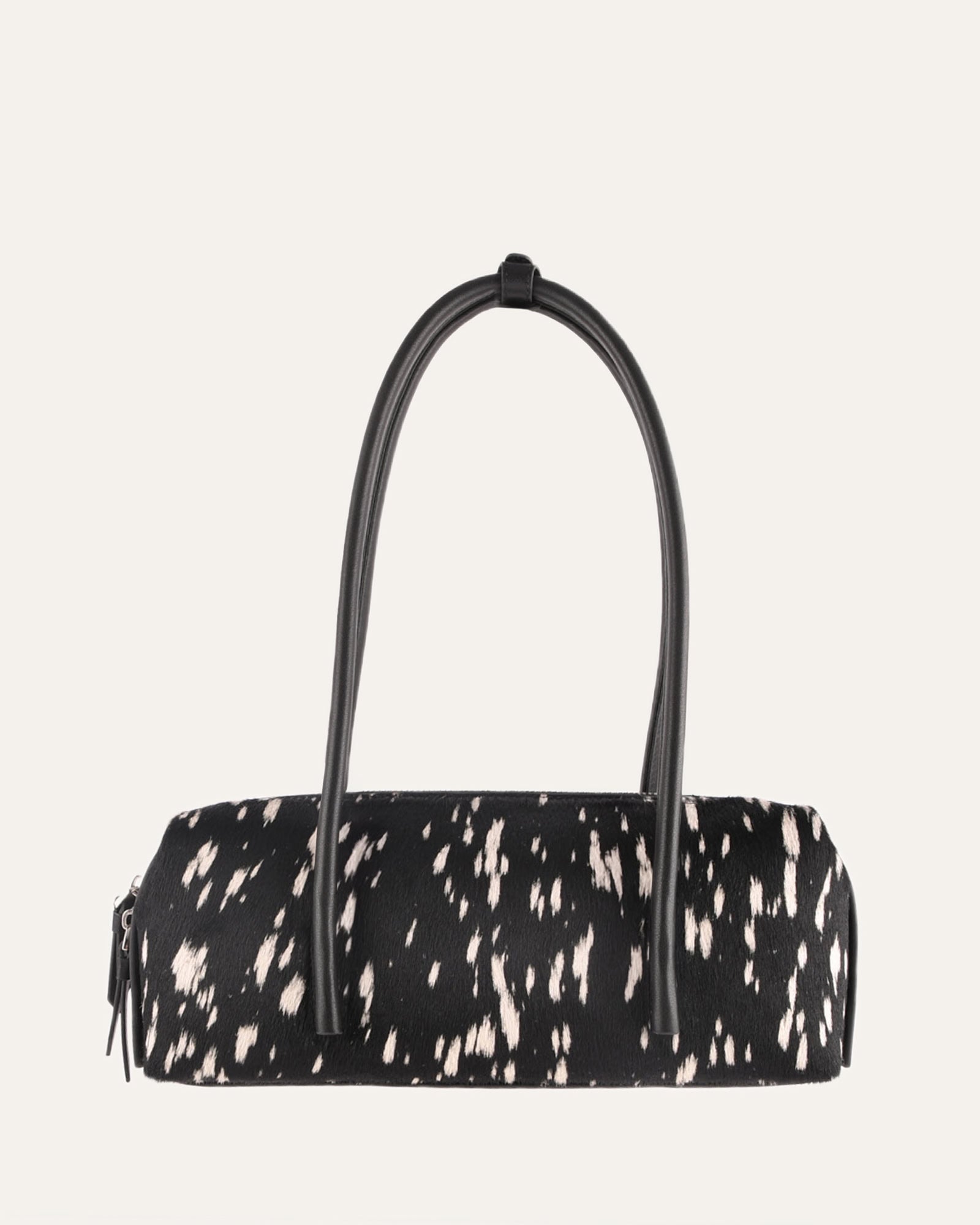 PAMELA SHOULDER BAG BLACK SPECKLED LEATHER image