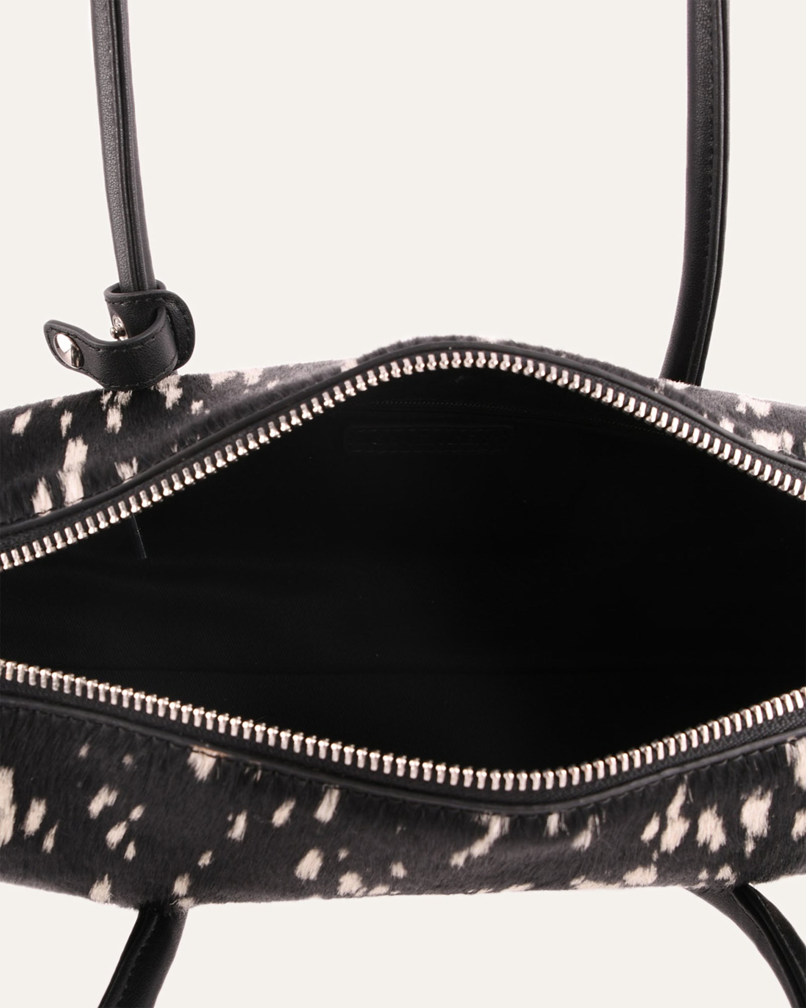 PAMELA SHOULDER BAG BLACK SPECKLED LEATHER image