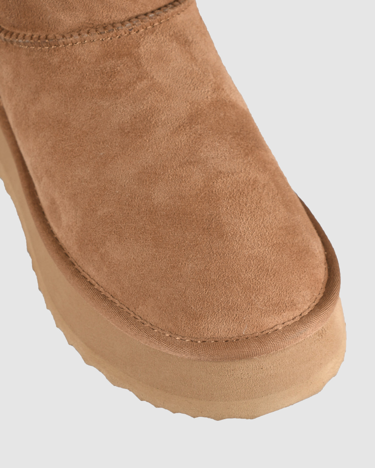 PASCALE FLAT ANKLE BOOTS TAN SUEDE