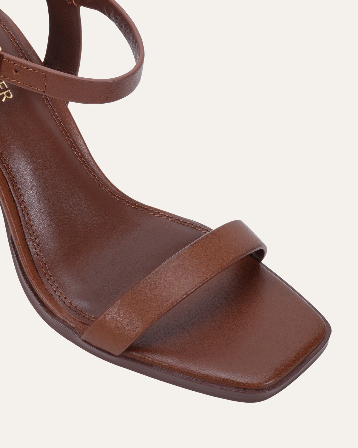 PATEL HIGH HEEL SANDALS PECAN LEATHER