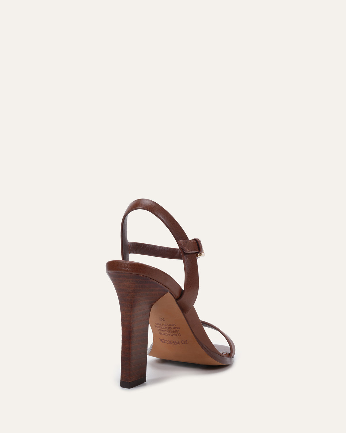 PATEL HIGH HEEL SANDALS PECAN LEATHER