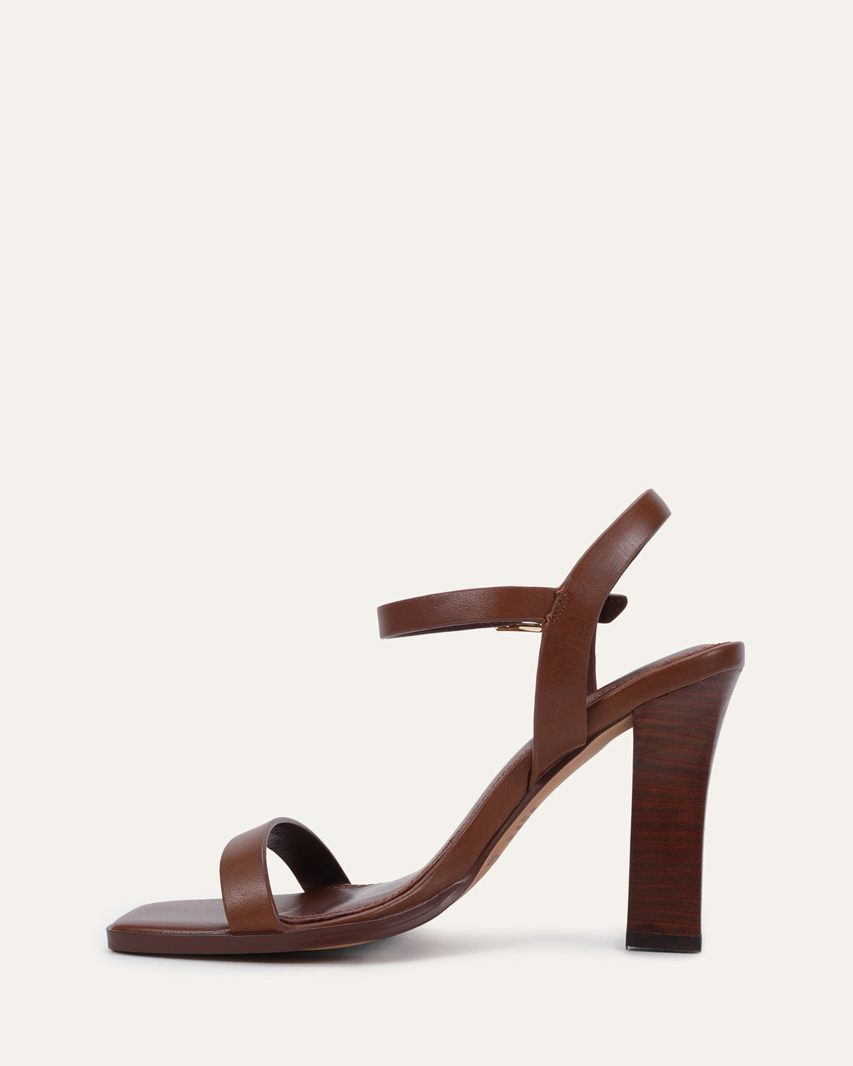 PATEL HIGH HEEL SANDALS PECAN LEATHER