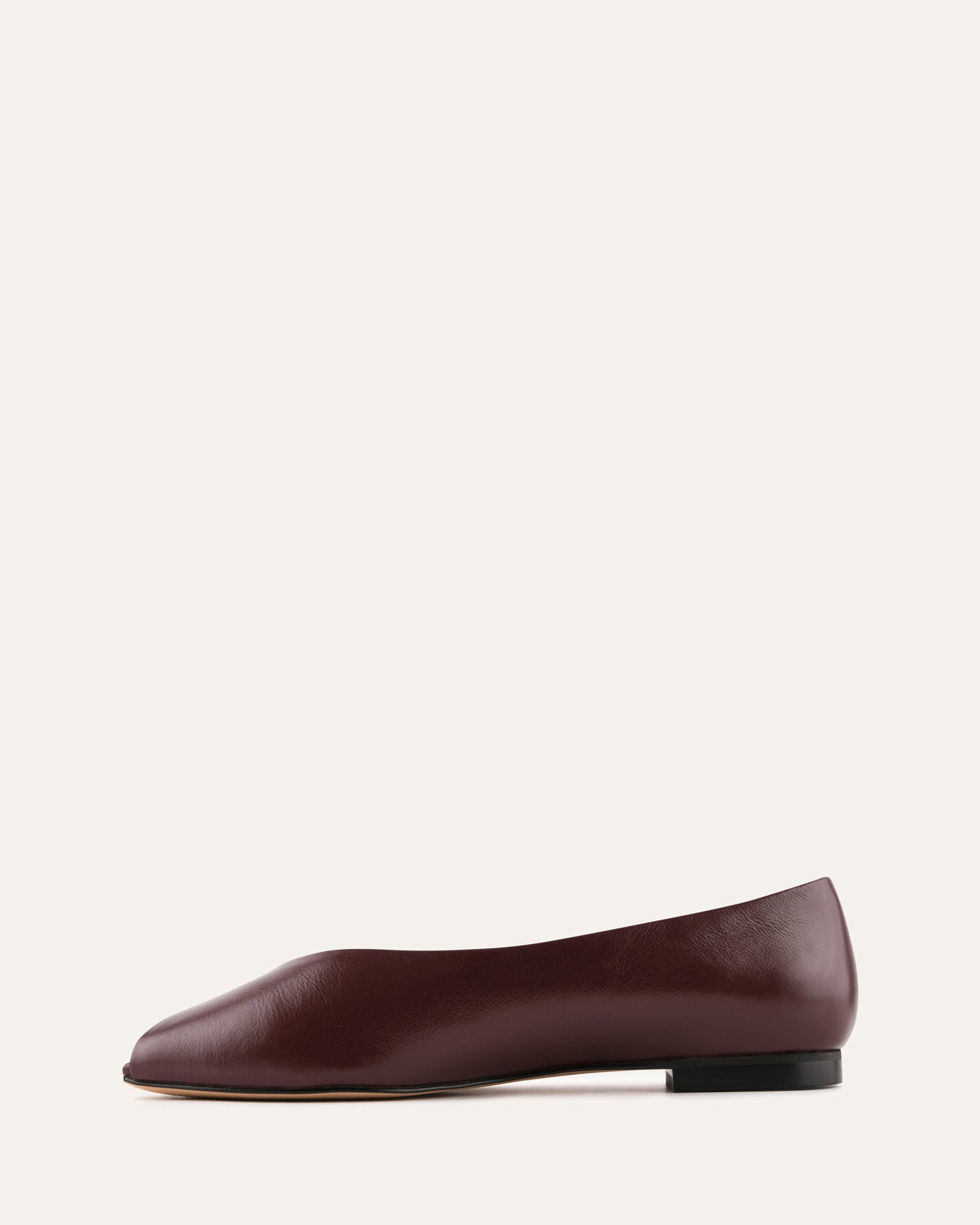 PATSY CASUAL FLATS MERLOT LEATHER image