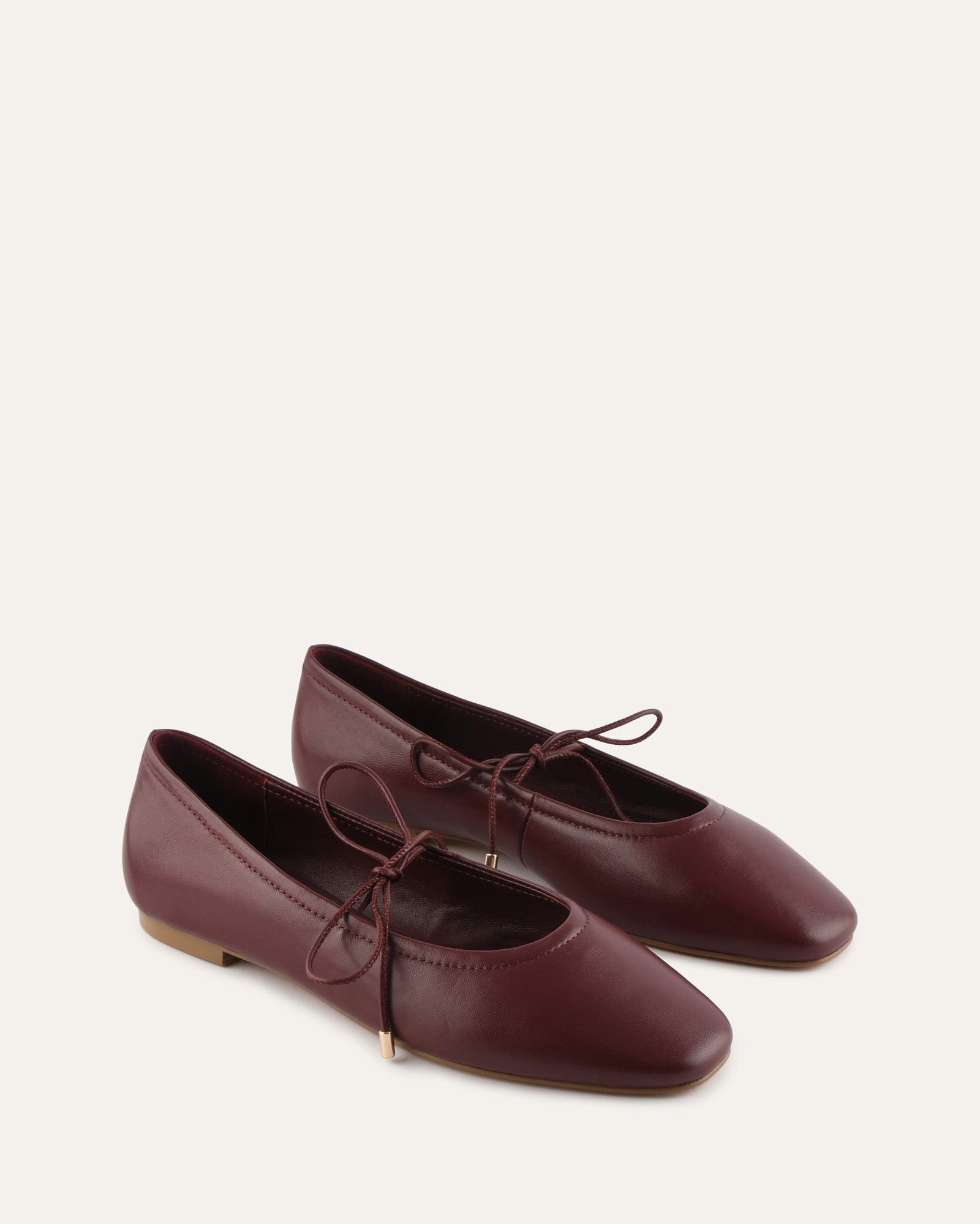 PETAL CASUAL FLATS MULBERRY LEATHER image