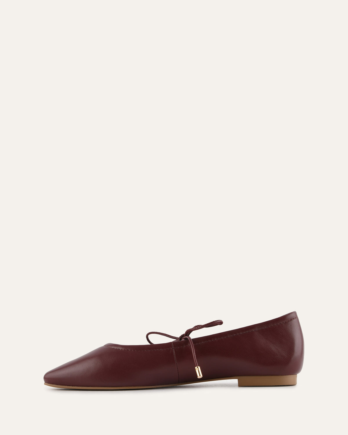 PETAL CASUAL FLATS MULBERRY LEATHER