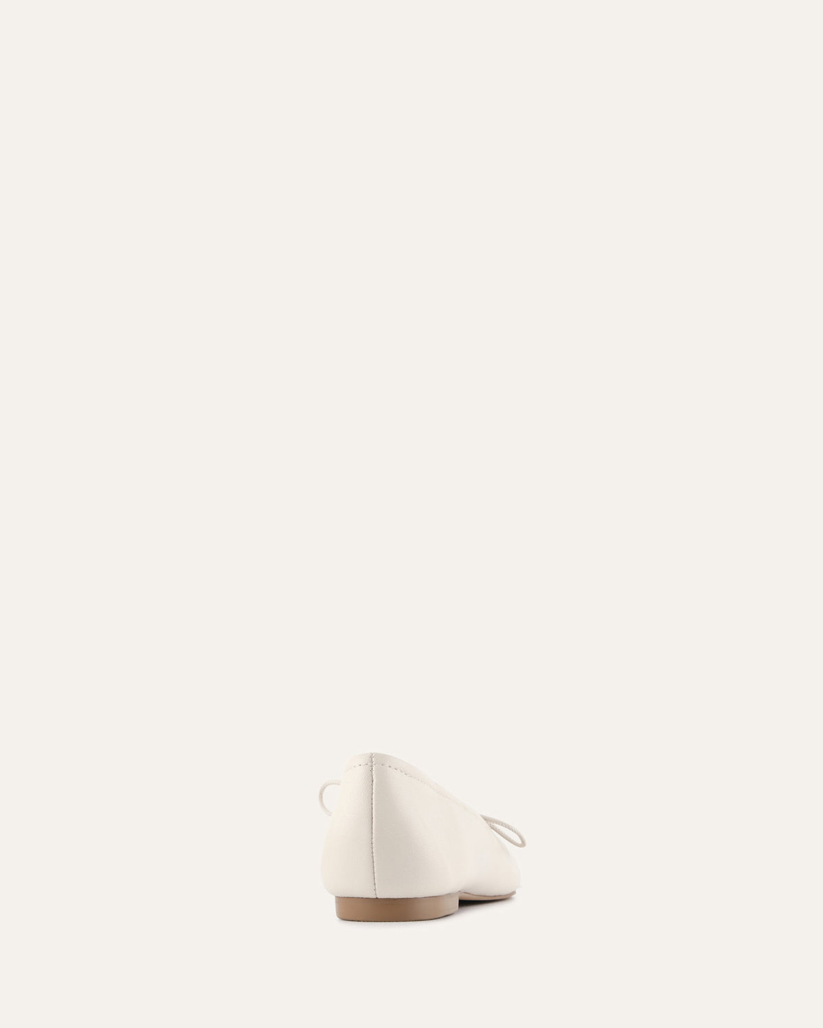 PETAL CASUAL FLATS OFF WHITE LEATHER