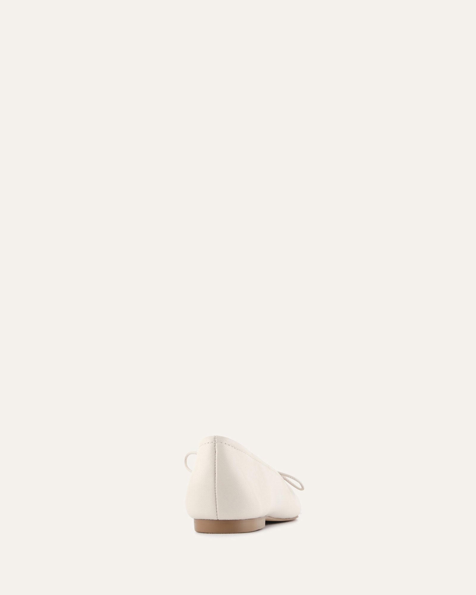 PETAL CASUAL FLATS OFF WHITE LEATHER image