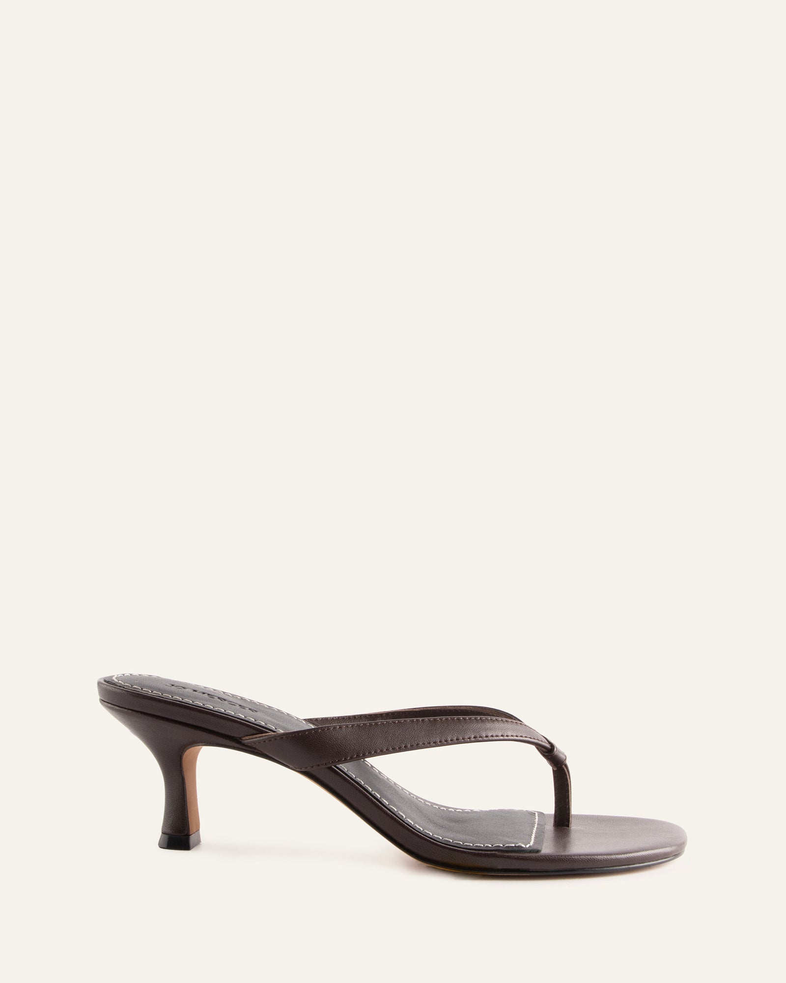 PETUNIA THONG MID SANDALS RAISIN LEATHER image