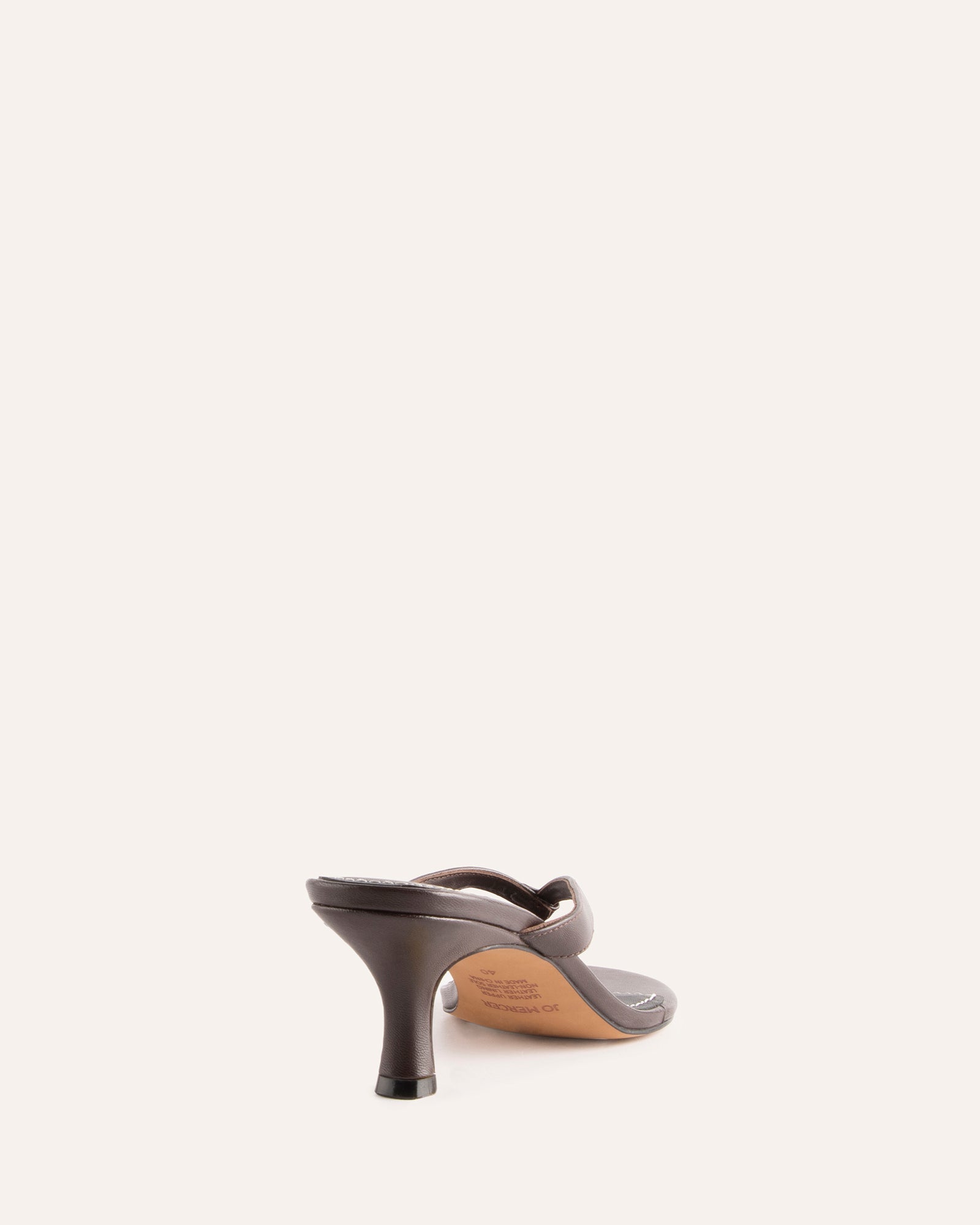 PETUNIA THONG MID SANDALS RAISIN LEATHER image