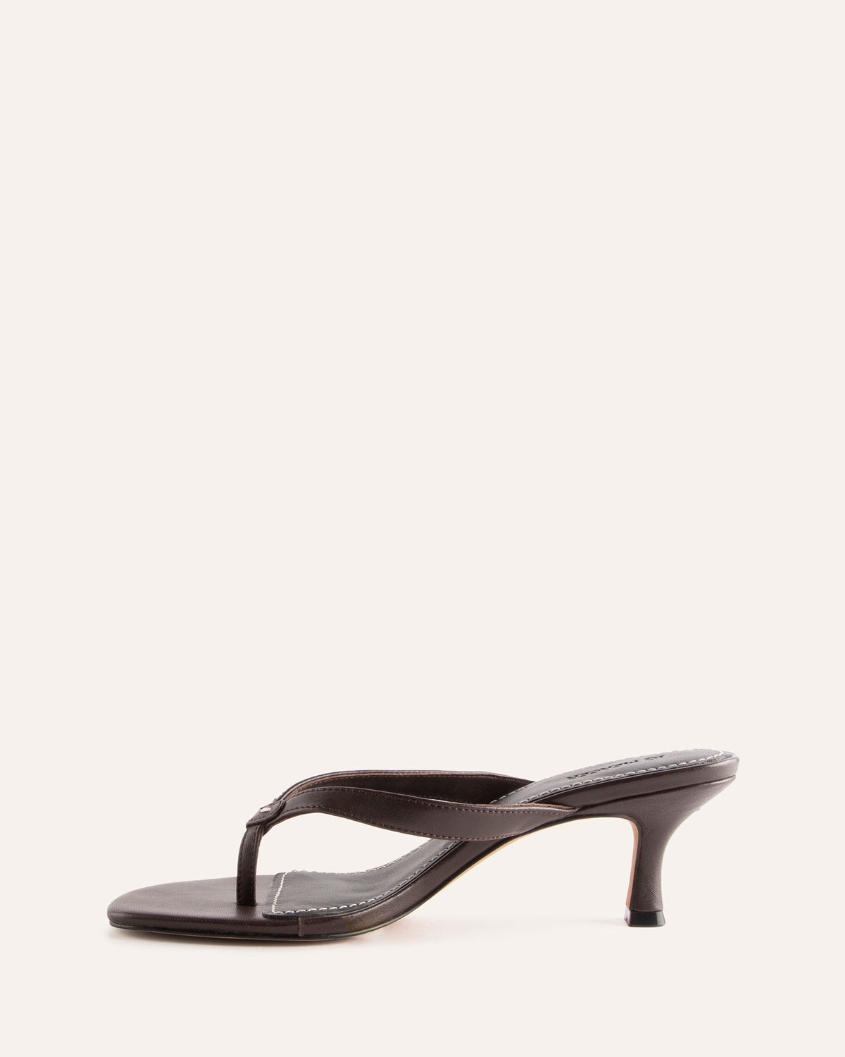 PETUNIA THONG MID SANDALS RAISIN LEATHER