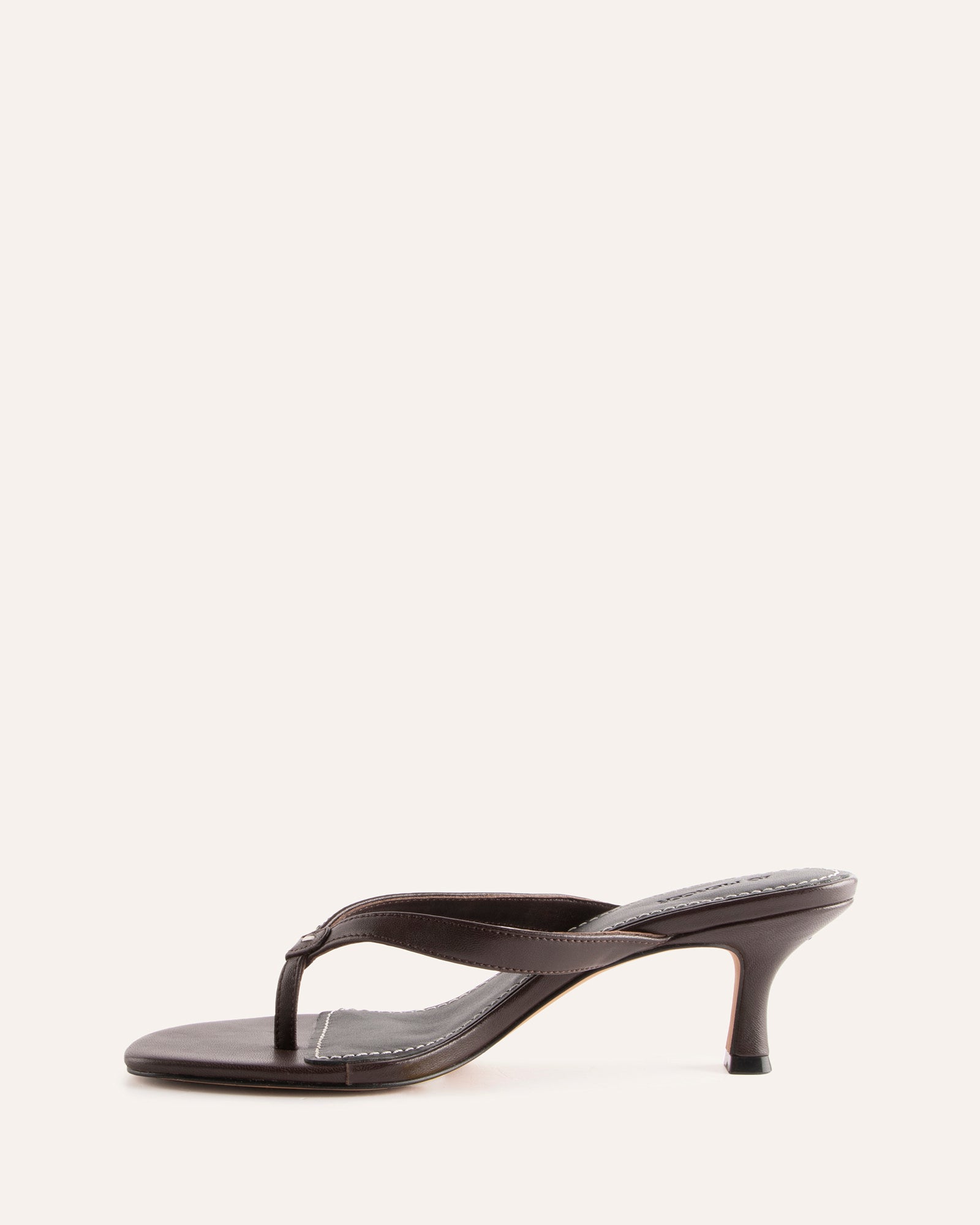 PETUNIA THONG MID SANDALS RAISIN LEATHER image