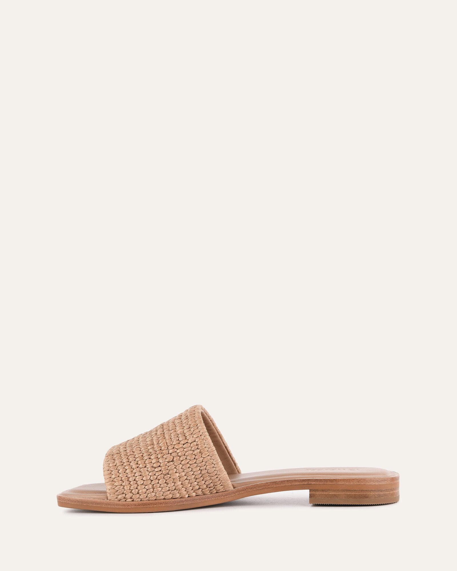 PICASSO FLAT SLIDE TAN RAFFIA image