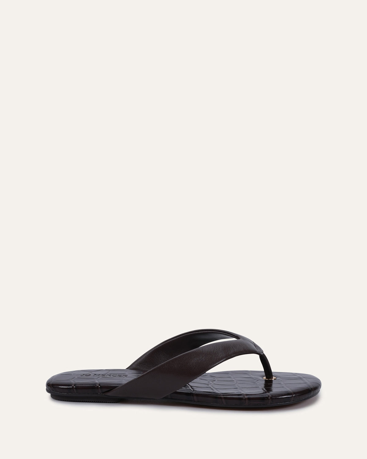PRAGUE FLAT SANDALS CHOCOLATE LEATHER