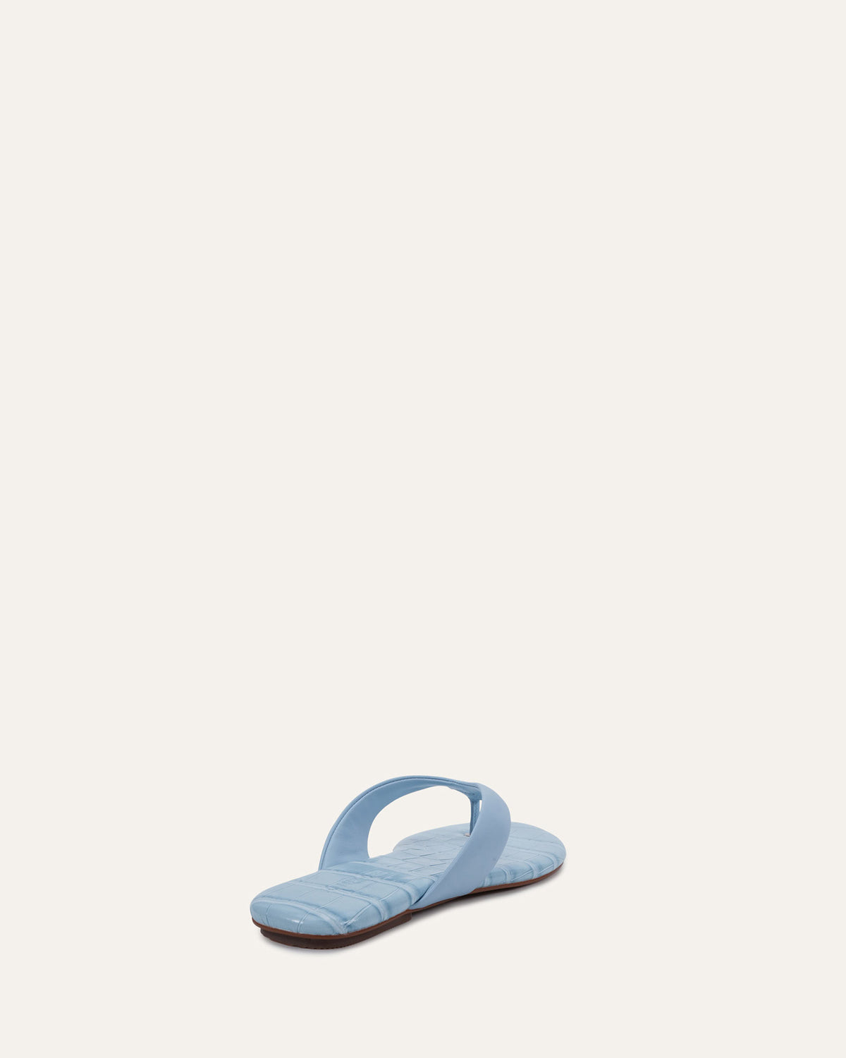 PRAGUE FLAT SANDALS ICE BLUE LEATHER