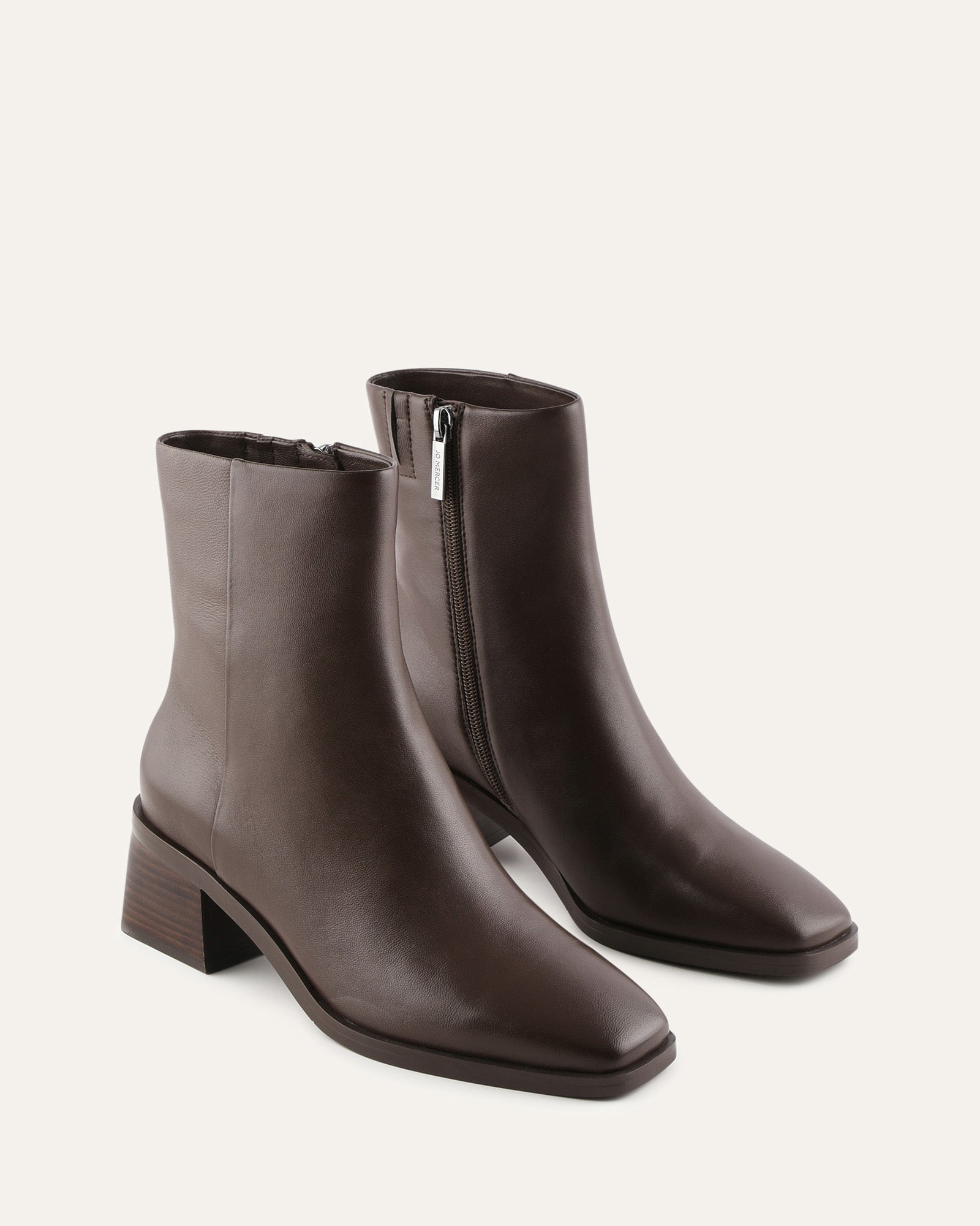 QUADE MID ANKLE BOOTS DARK RYE LEATHER image