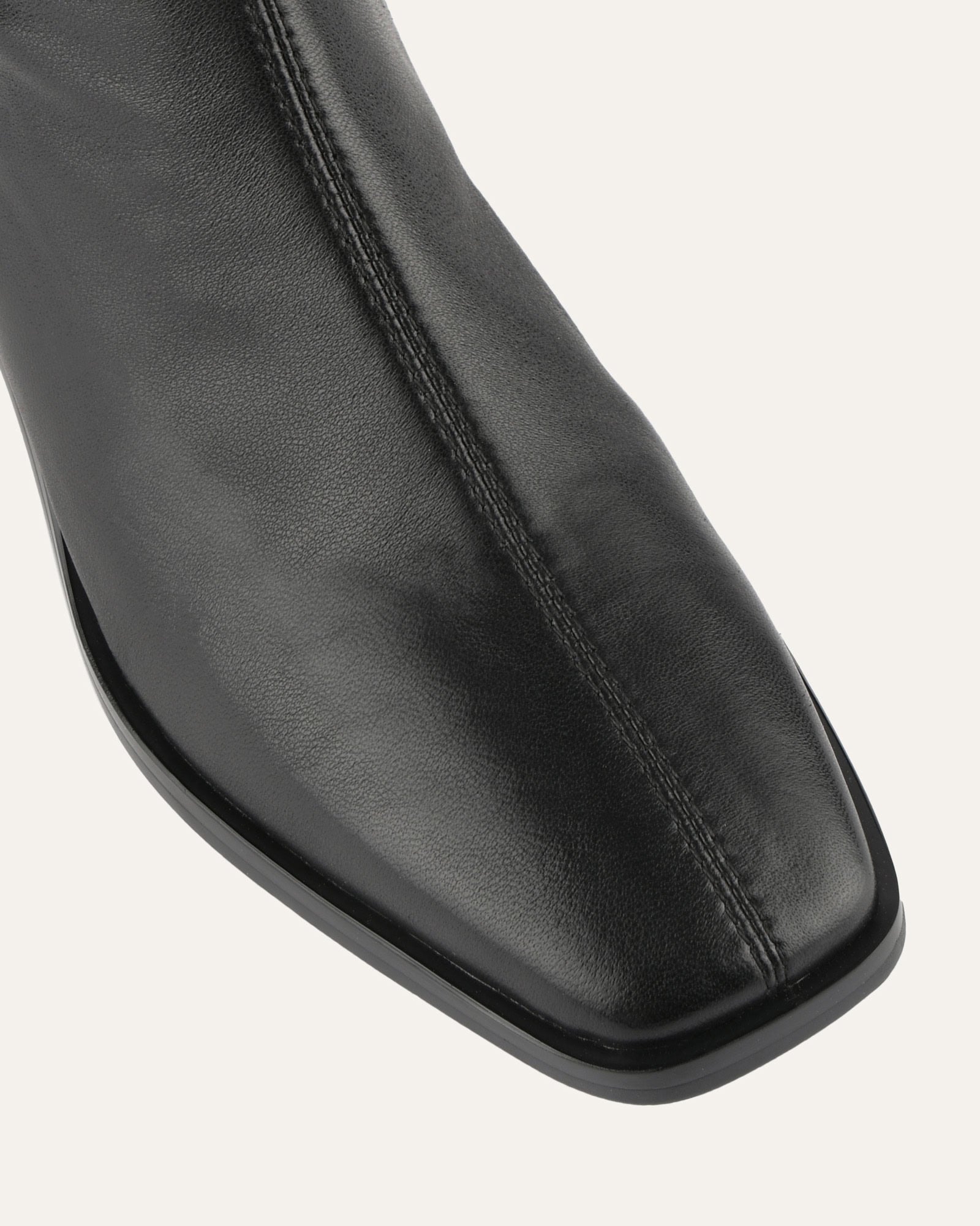 QUEENIE KNEE BOOTS BLACK LEATHER image