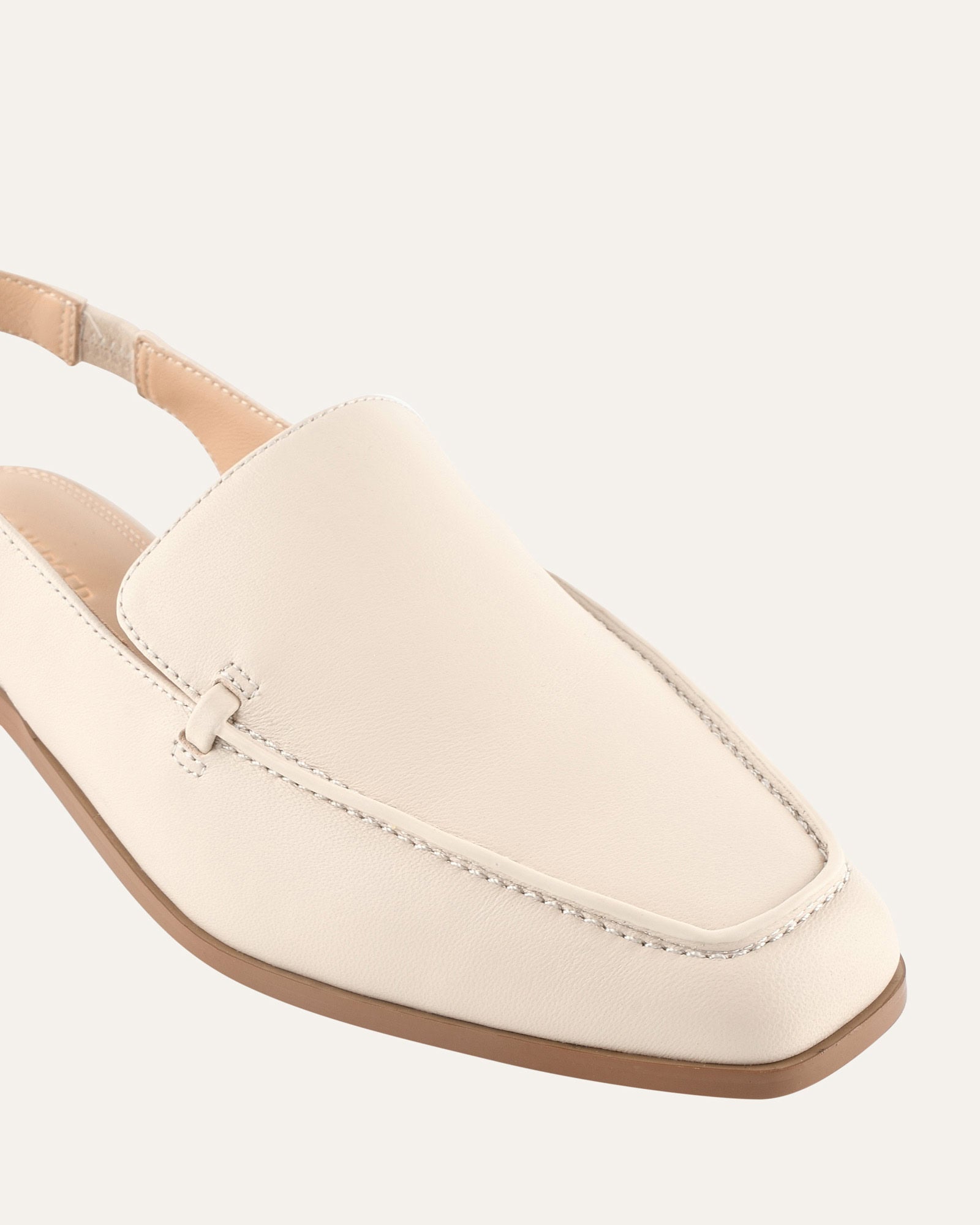 RANA CASUAL FLATS OFF WHITE LEATHER image