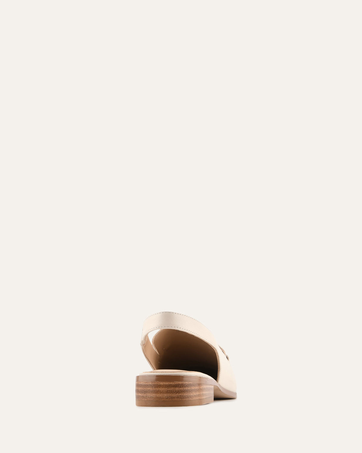 Beige sandal on a white background