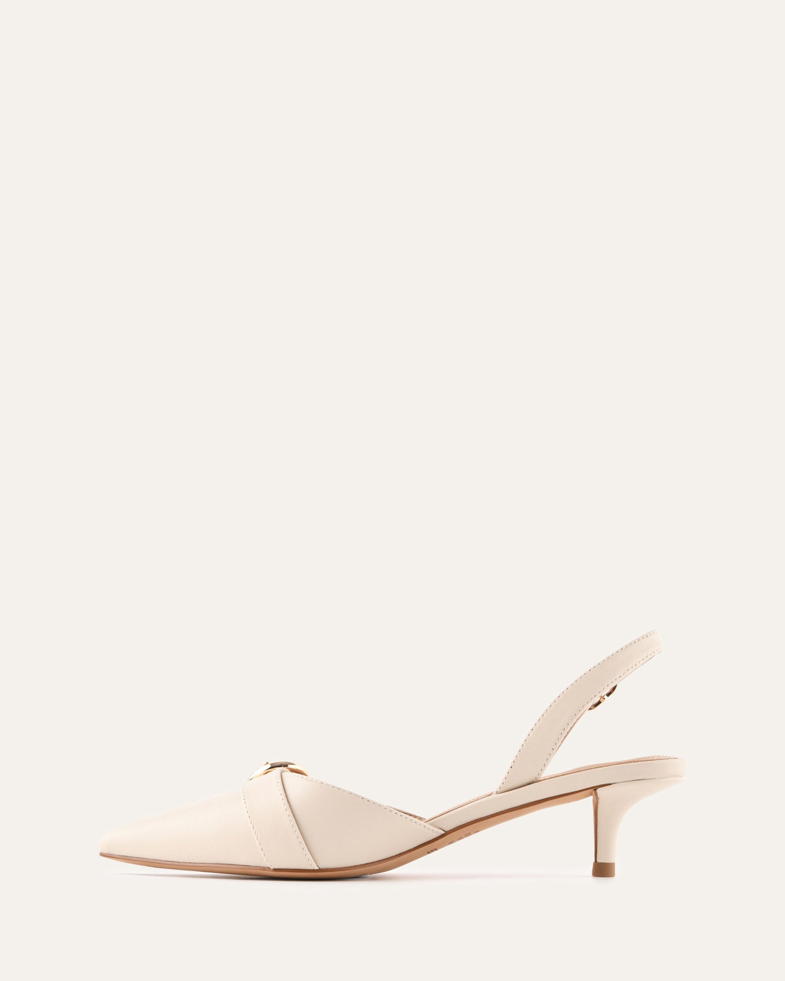 RANGER LOW HEELS OFF WHITE LEATHER image
