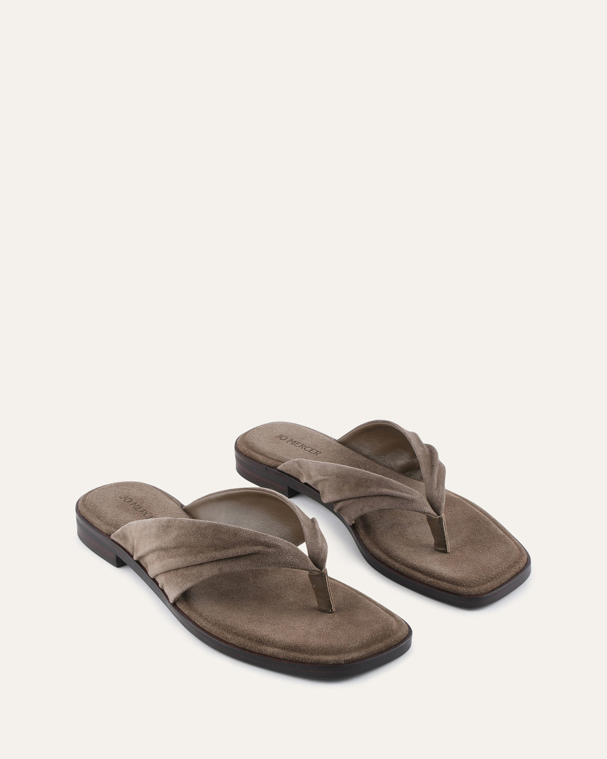 REGGIE FLAT SANDALS ASH SUEDE