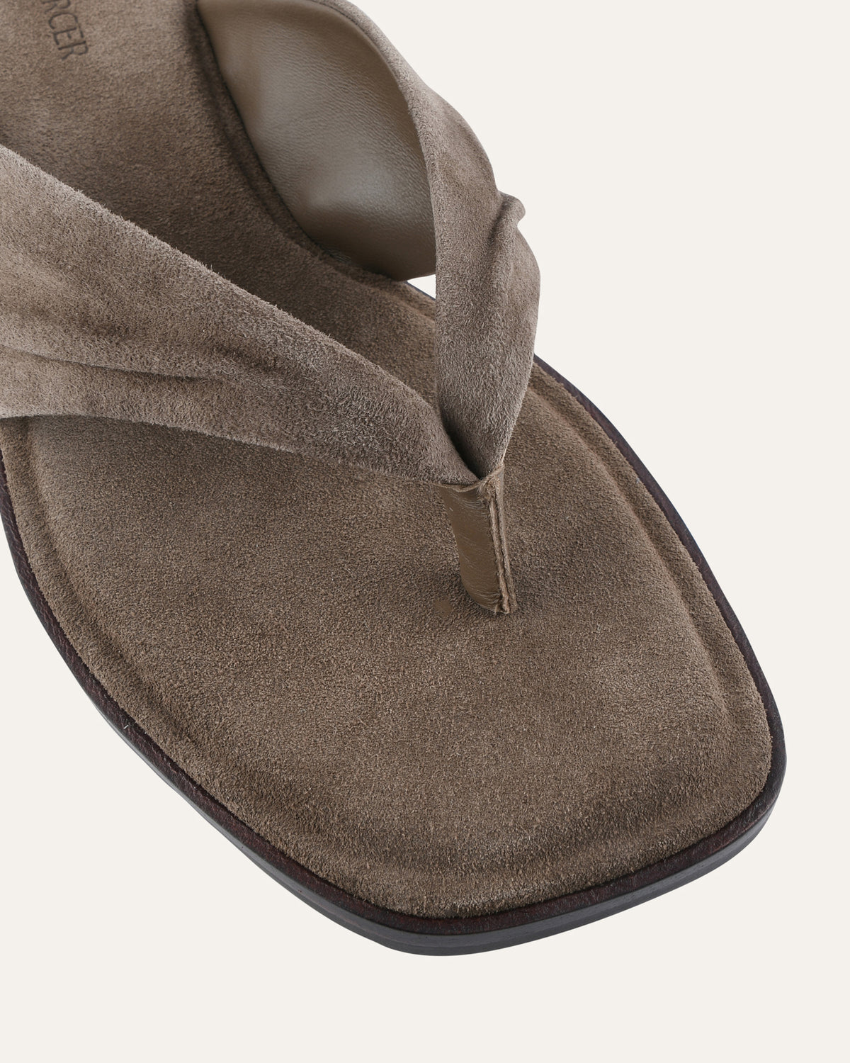 REGGIE FLAT SANDALS ASH SUEDE